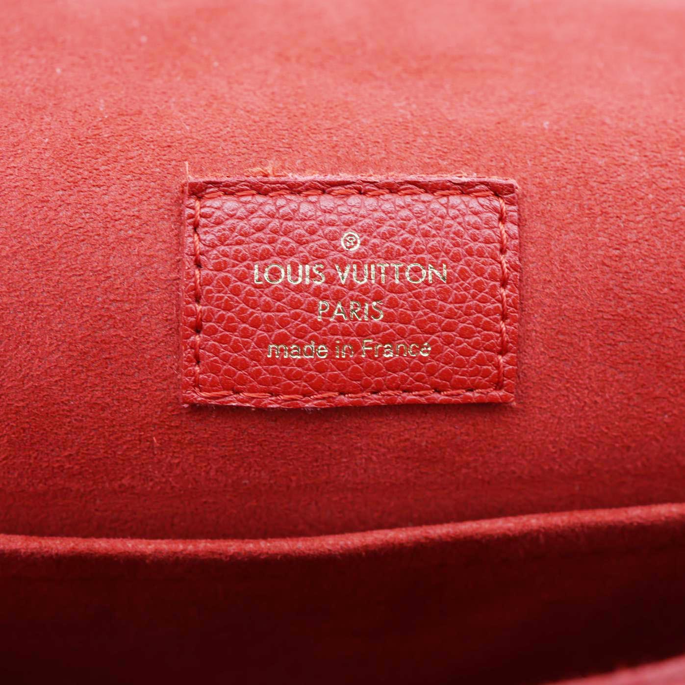 LOUIS VUITTON Junot Monogram Empreinte Leather Shoulder Bag Cherry - Image 14