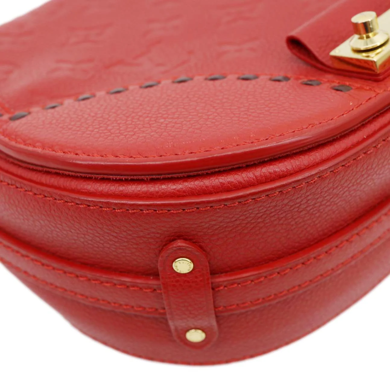 LOUIS VUITTON Junot Monogram Empreinte Leather Shoulder Bag Cherry - Image 7