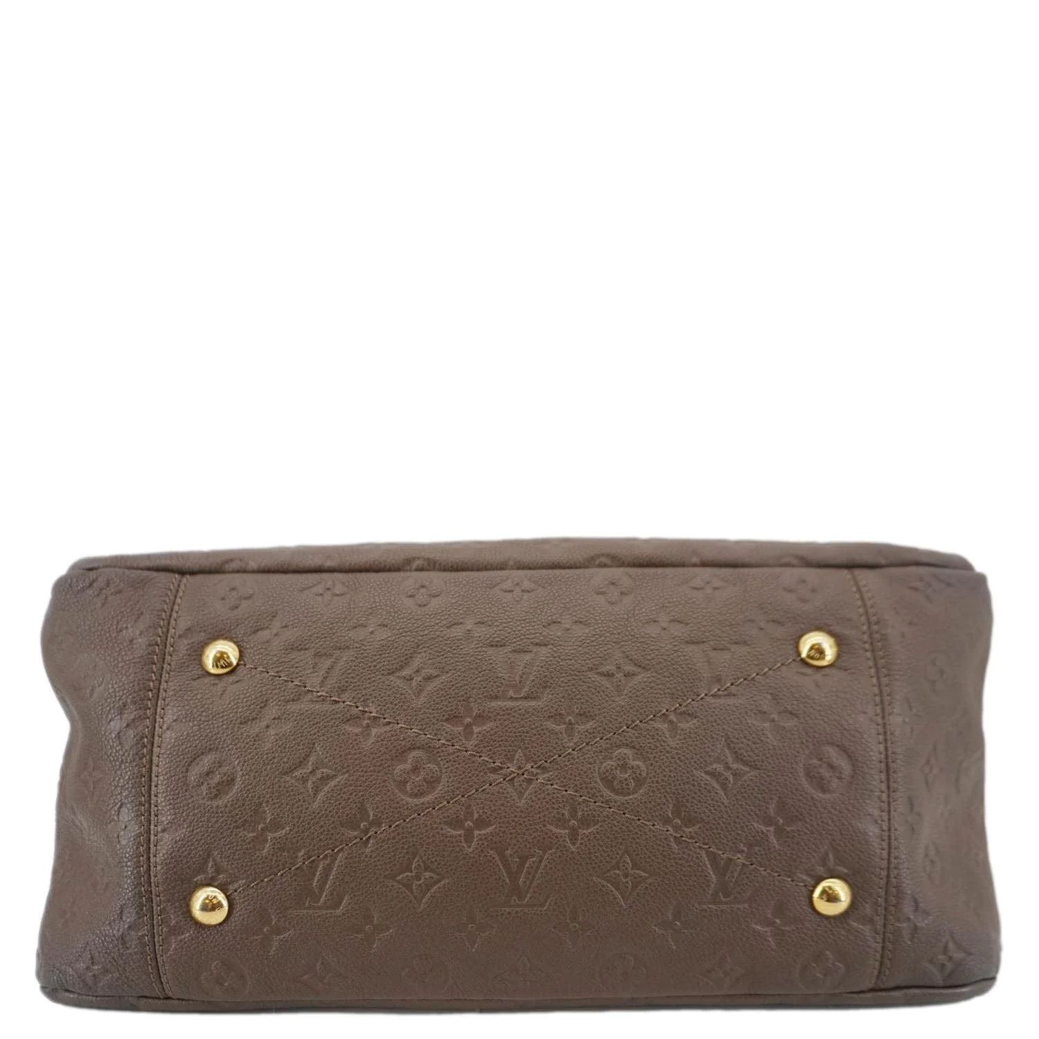 LOUIS VUITTON Artsy MM Monogram Empreinte Leather Hobo Bag Brown - Image 11