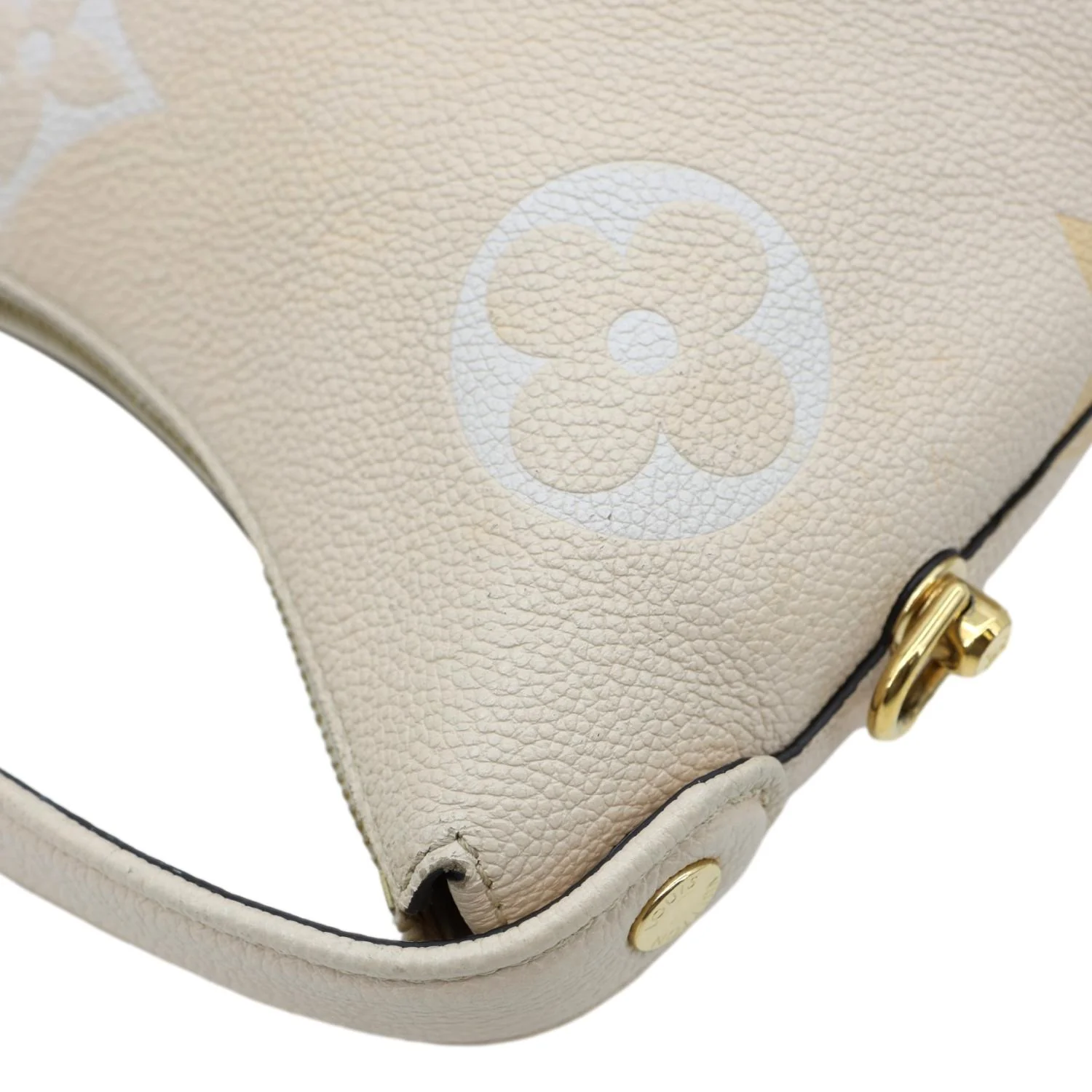 LOUIS VUITTON Marshmallow Giant By The Pool Empreinte Leather Hobo Bag Cream - Image 7