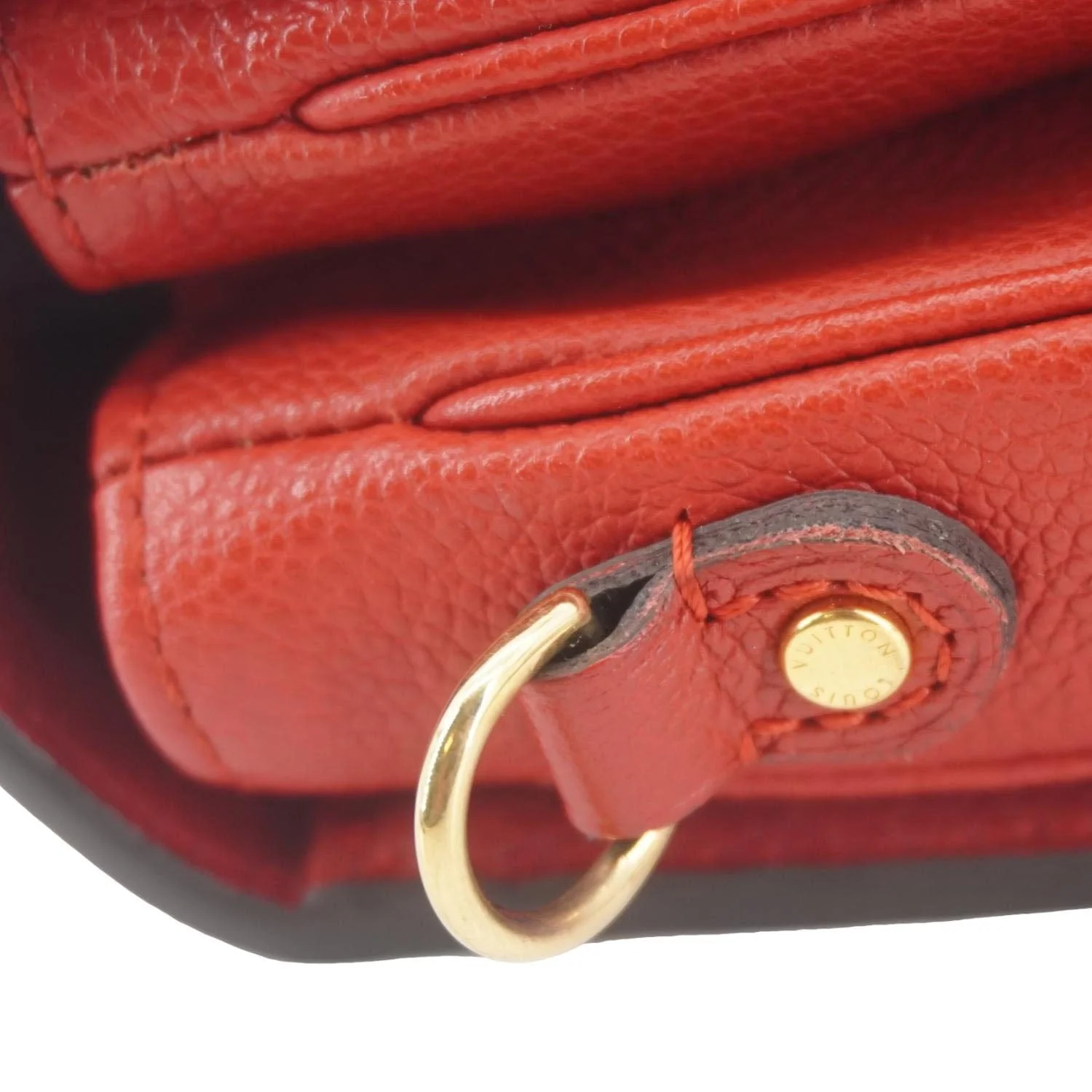 LOUIS VUITTON Metis Pochette Empreinte Leather Crossbody Bag Red - Image 14