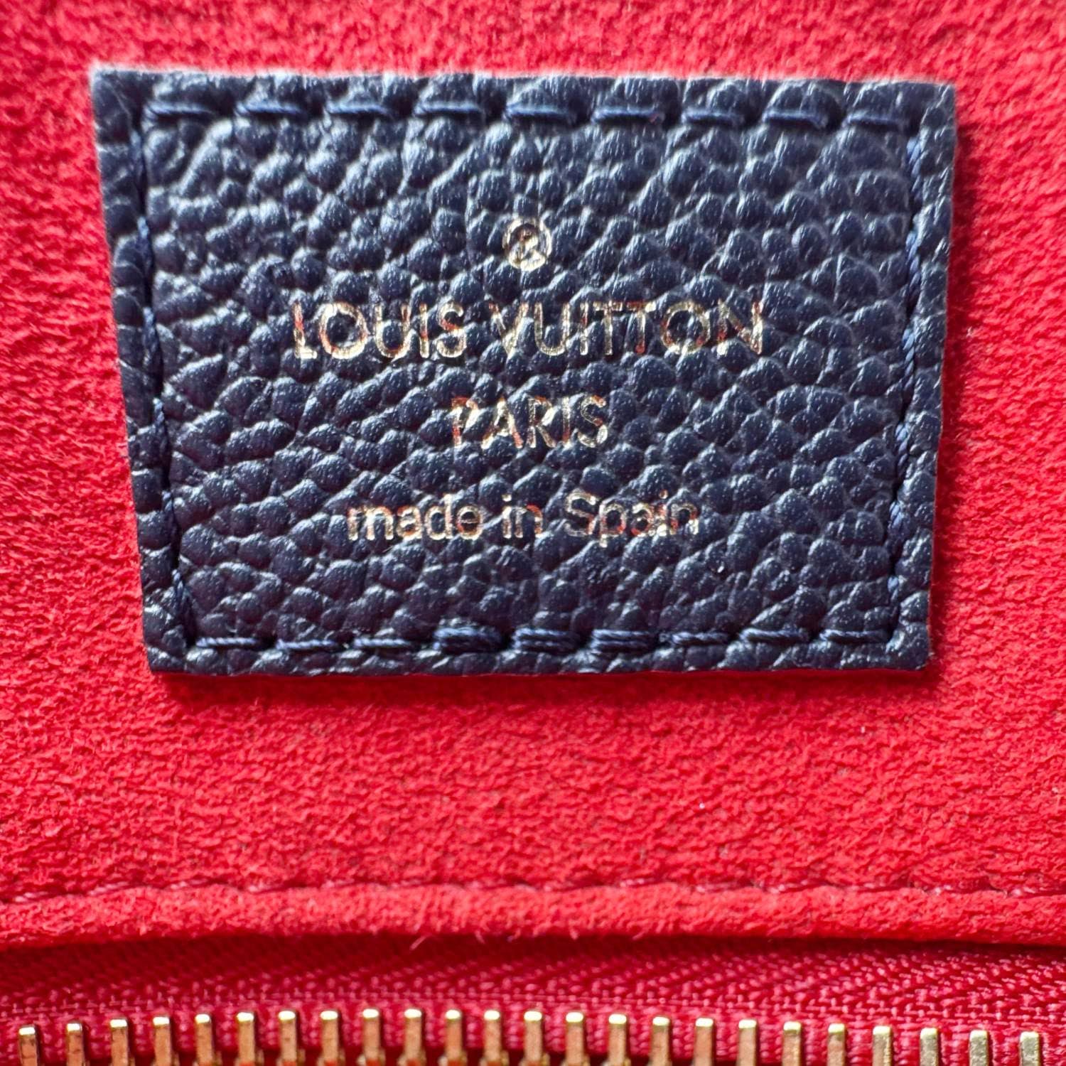 LOUIS VUITTON Georges MM Empreinte Monogram Leather Shoulder Bag Marine Rouge - Image 14