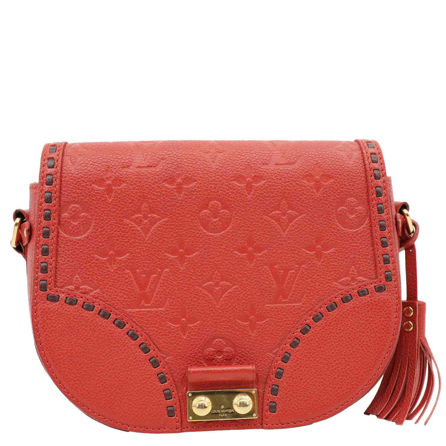 LOUIS VUITTON Junot Monogram Empreinte Leather Shoulder Bag Cherry - Image 3