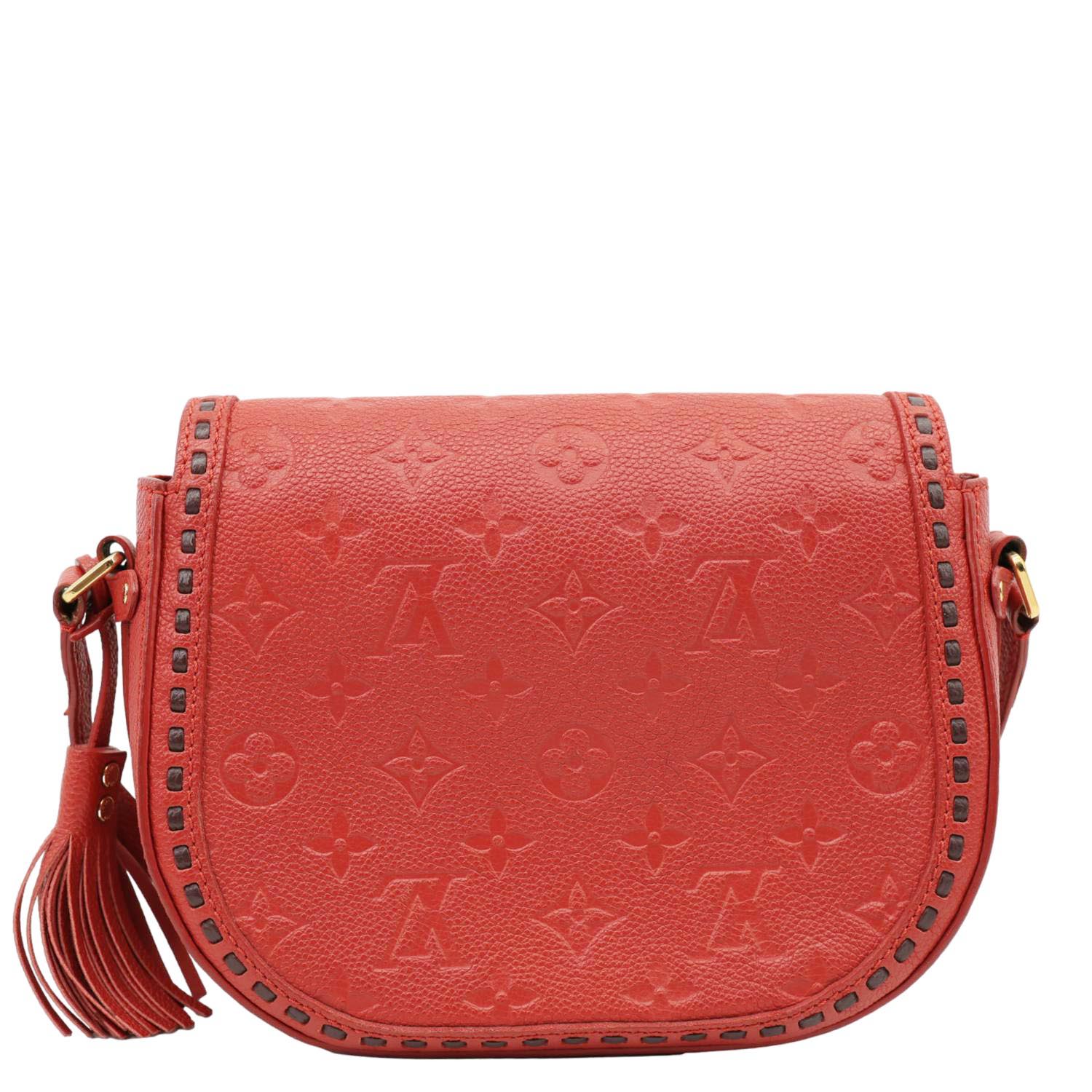 LOUIS VUITTON Junot Monogram Empreinte Leather Shoulder Bag Cherry - Image 4
