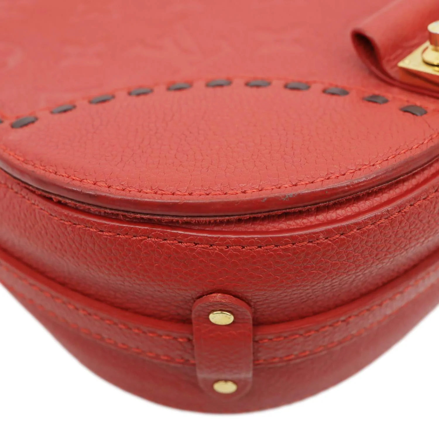 LOUIS VUITTON Junot Monogram Empreinte Leather Shoulder Bag Cherry - Image 8