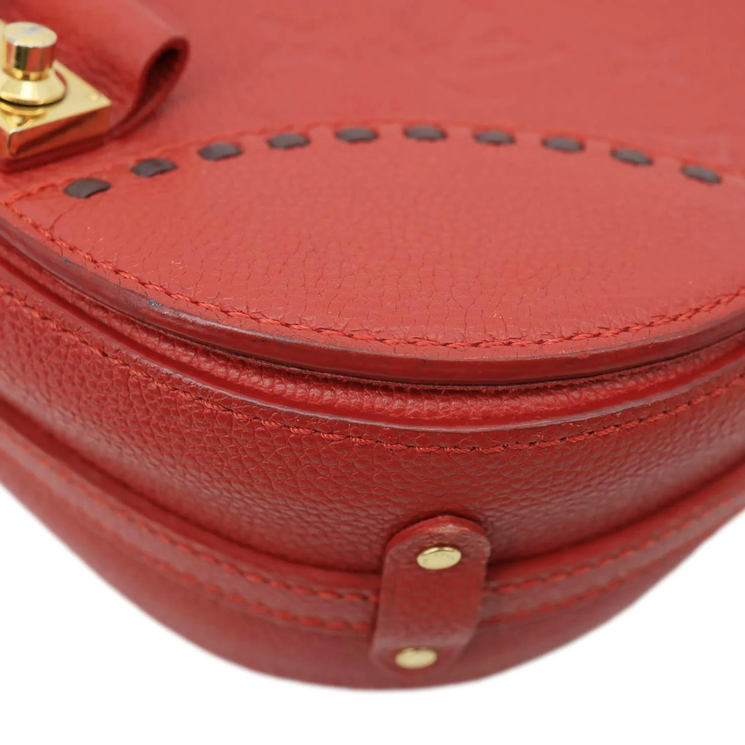 LOUIS VUITTON Junot Monogram Empreinte Leather Shoulder Bag Cherry - Image 9