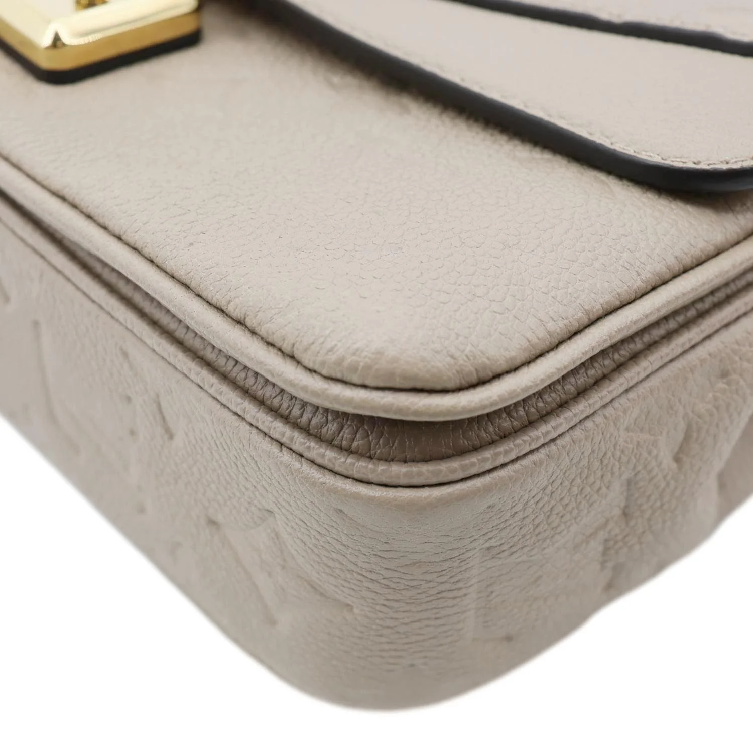 LOUIS VUITTON Marceau Monogram Empreinte Leather Shoulder Bag Beige - Image 9