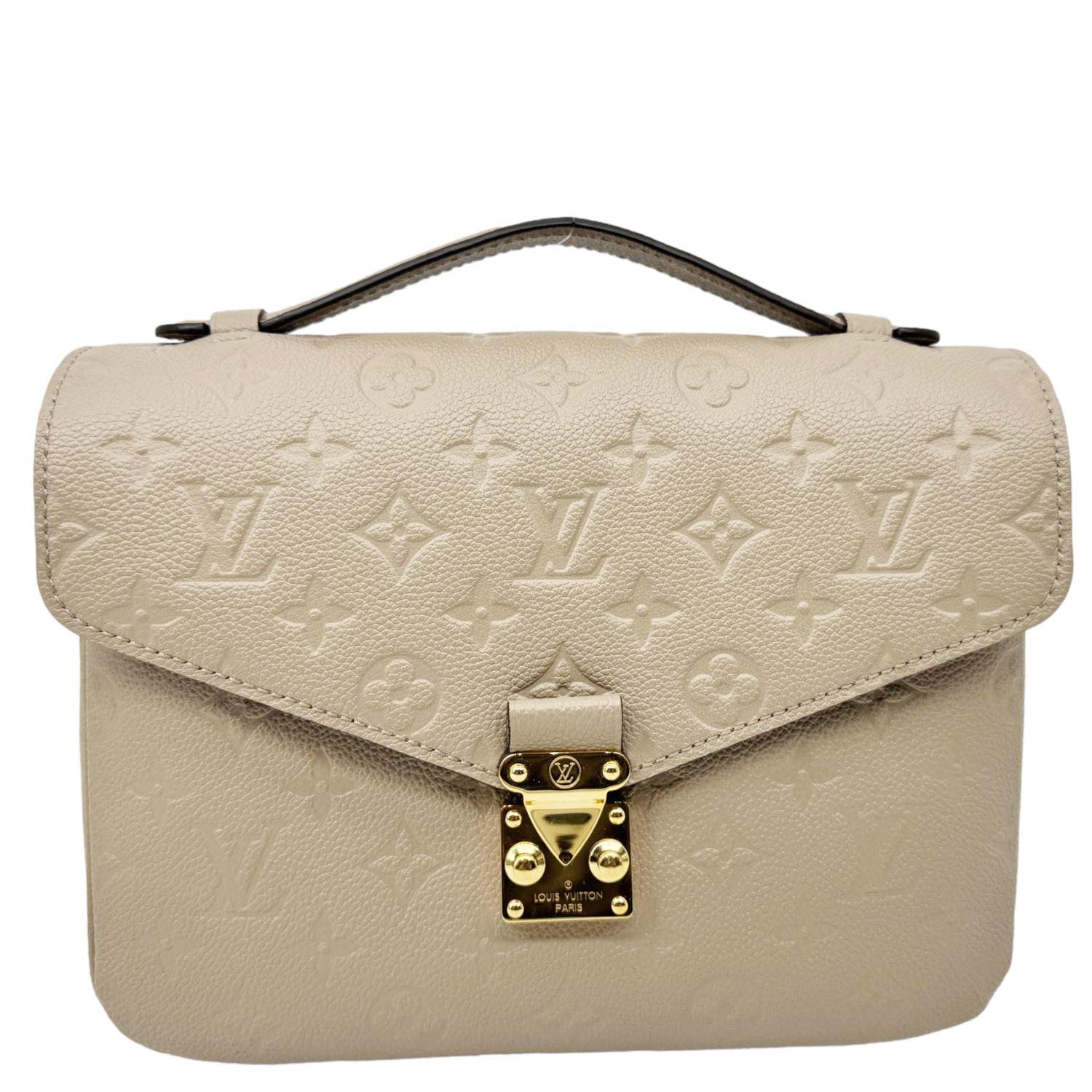 LOUIS VUITTON Metis Pochette Empreinte Leather Crossbody Bag Beige - Image 4