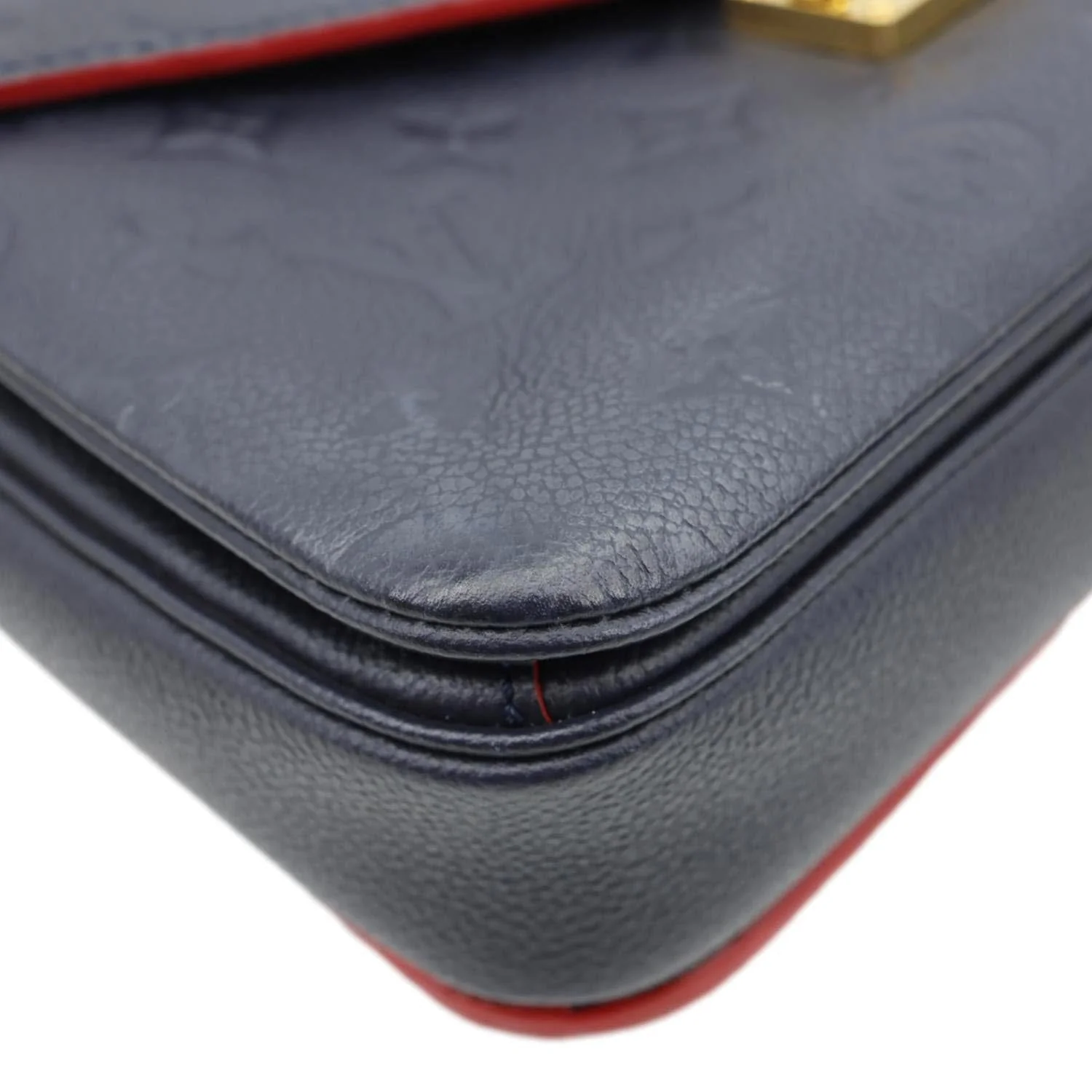 LOUIS VUITTON Metis Pochette Empreinte Leather Crossbody Bag Navy Blue - Image 8