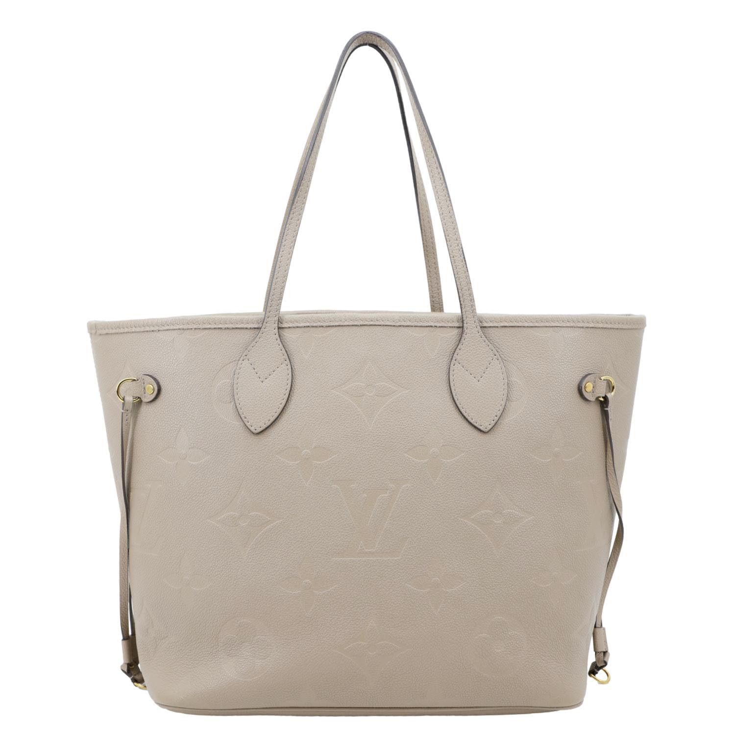 LOUIS VUITTON Neverfull MM Empreinte Leather Tote Shoulder Bag Tourterelle - Image 4