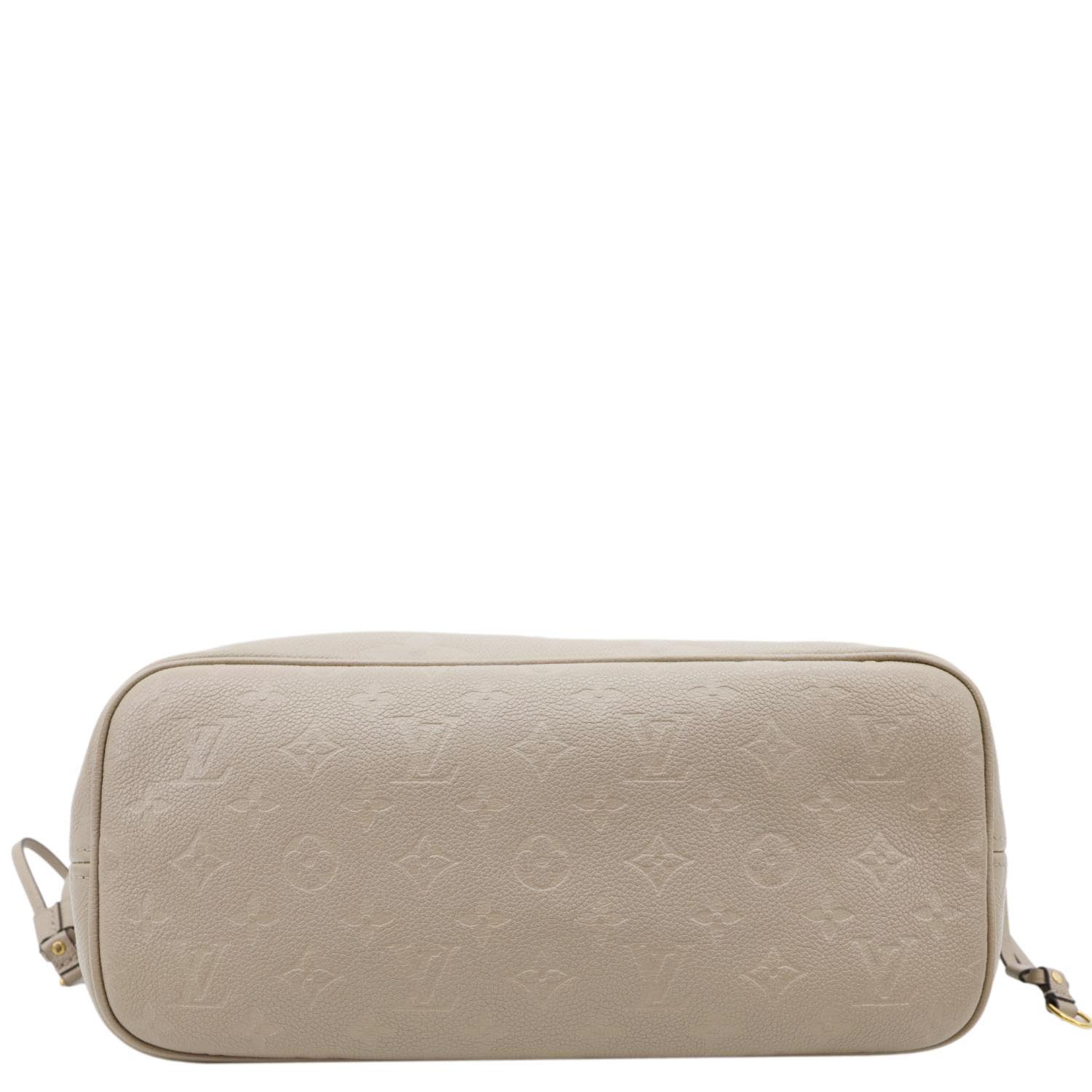 LOUIS VUITTON Neverfull MM Empreinte Leather Tote Shoulder Bag Tourterelle - Image 9
