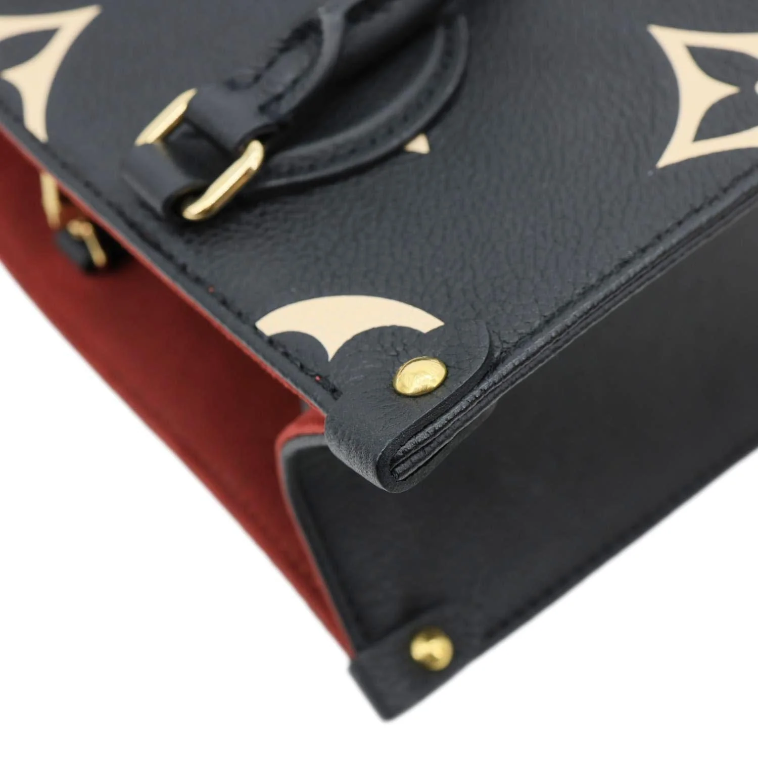 LOUIS VUITTON Onthego PM Monogram Empreinte Shoulder Bag Bicolor - Image 6
