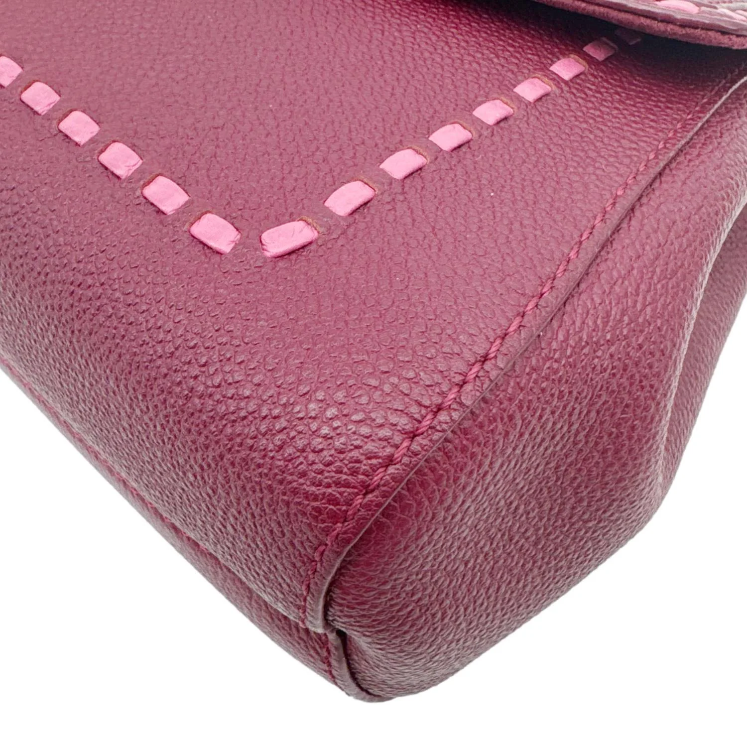LOUIS VUITTON Saint Germain PM Monogram Empreinte Leather Shoulder Bag Burgundy - Image 7