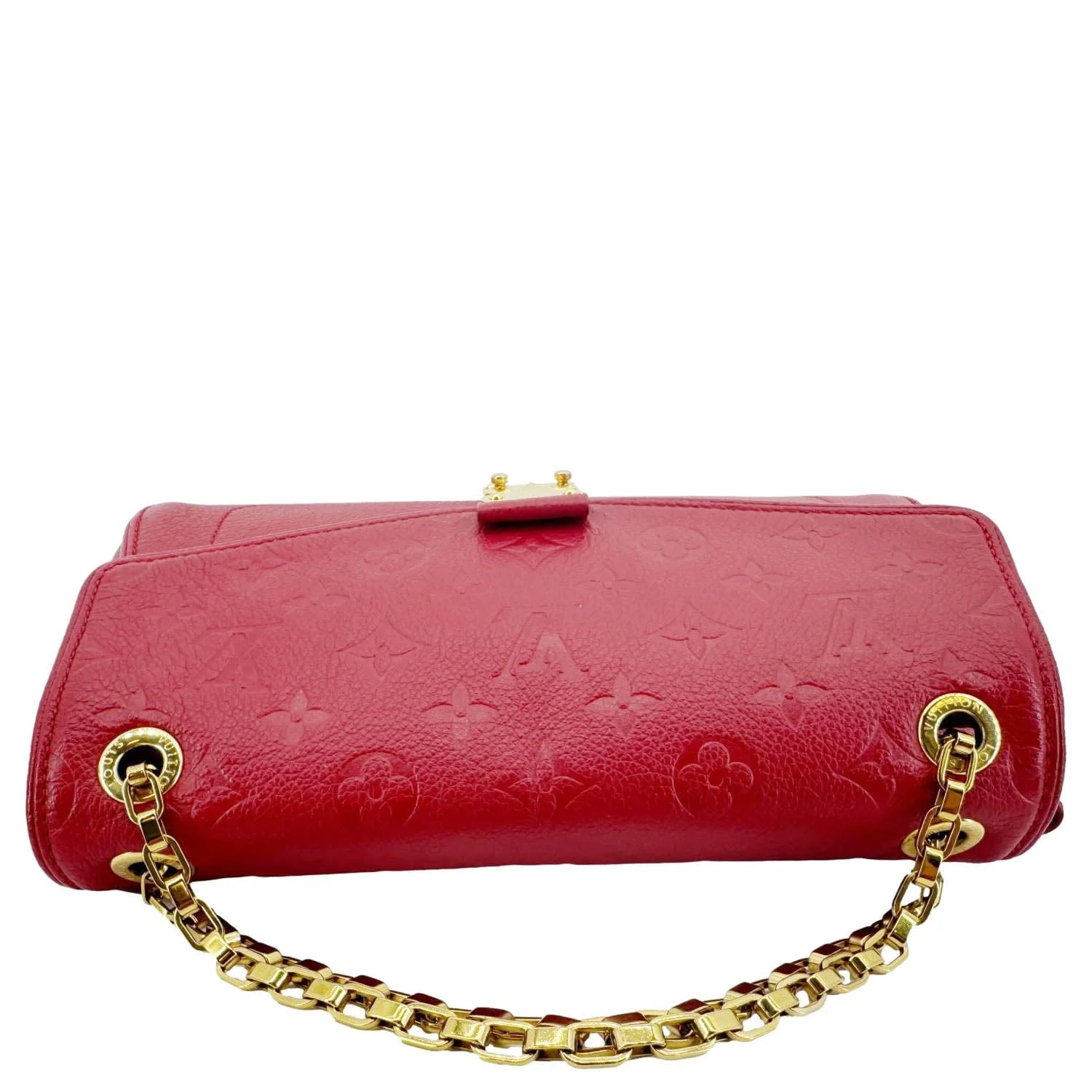 LOUIS VUITTON Saint Germain PM Monogram Empreinte Leather Shoulder Bag Red - Image 5