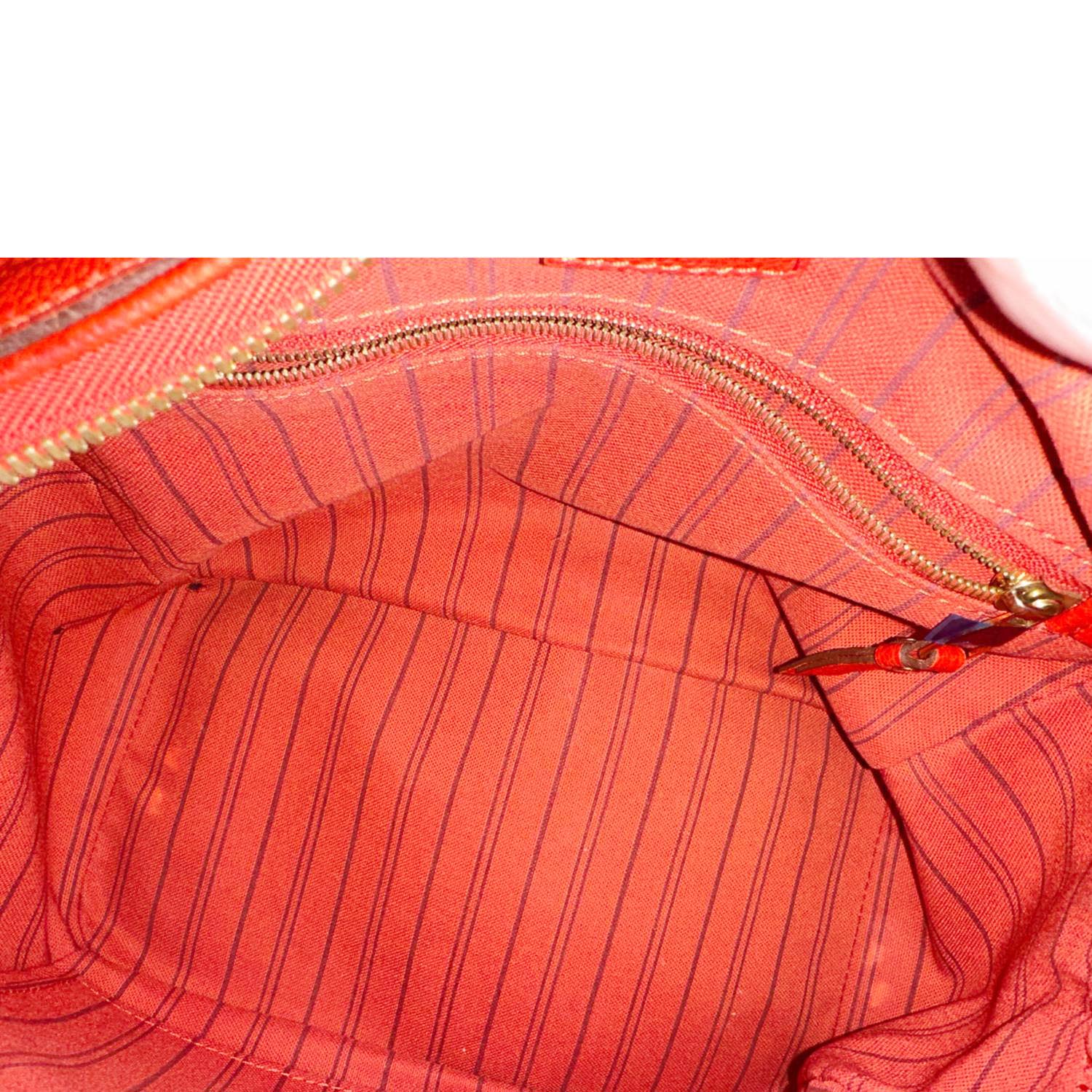 LOUIS VUITTON Speedy 25 Bandouliere Monogram Empreinte Leather Crossbody Bag Red - Image 10