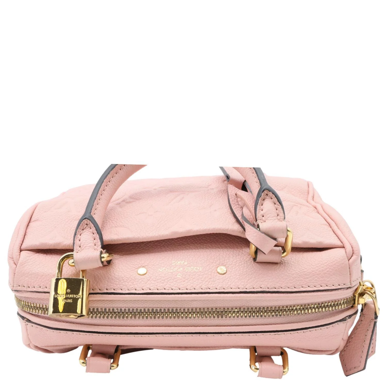 LOUIS VUITTON Speedy 20 Bandouliere Monogram Empreinte Crossbody Bag Pink - Image 4