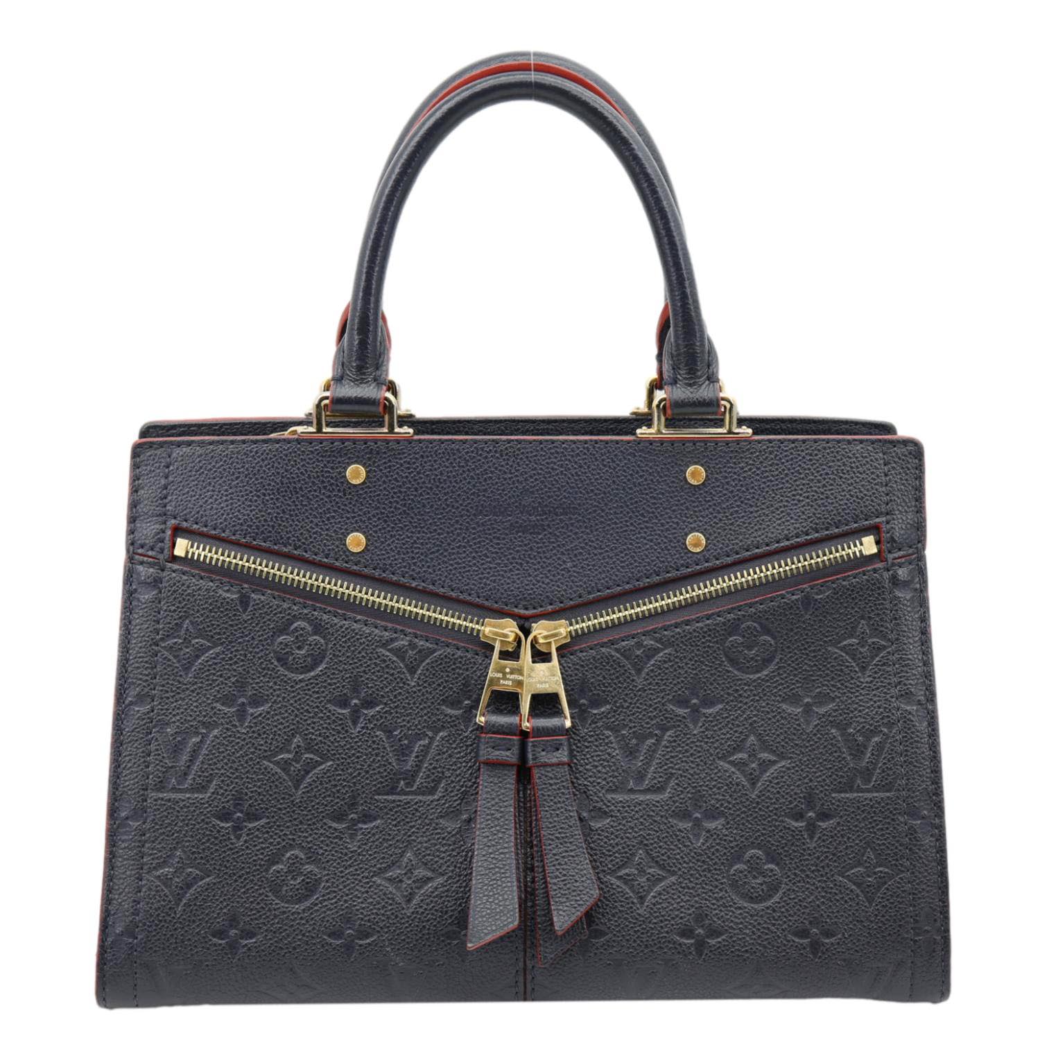 LOUIS VUITTON Sully PM Monogram Empreinte Leather Shoulder Bag Marine Rouge - Image 3