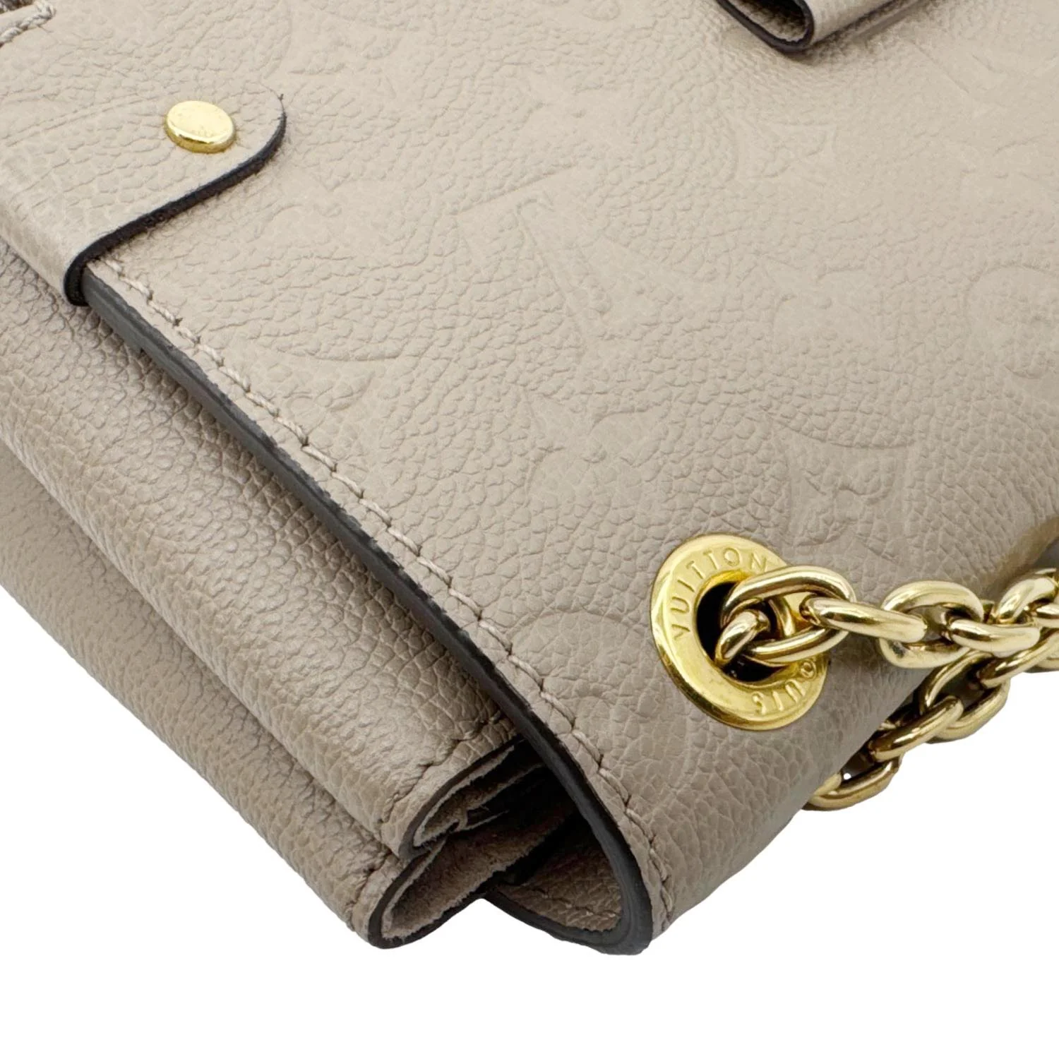 LOUIS VUITTON Vavin PM Monogram Empreinte Leather Shoulder Bag Beige - Image 6