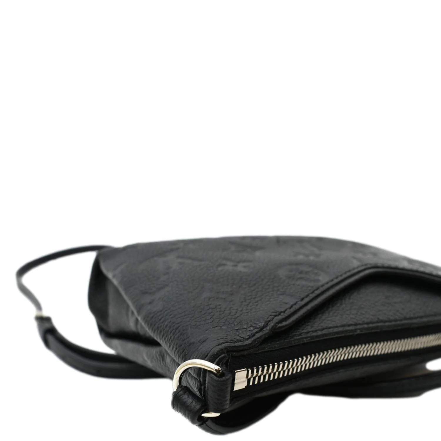 LOUIS VUITTON Pallas Monogram Empreinte Clutch Crossbody Bag Black - Image 6