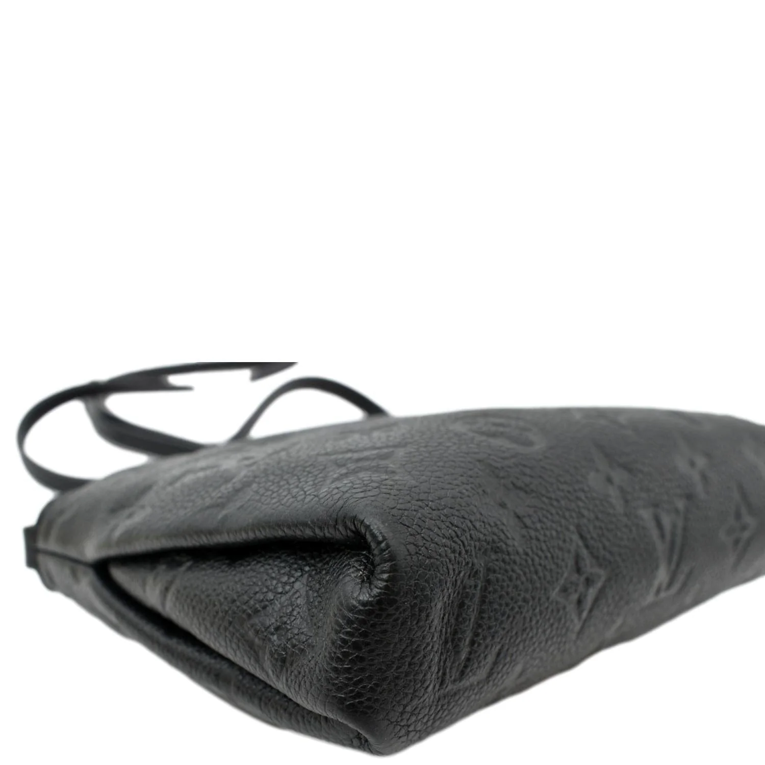LOUIS VUITTON Pallas Monogram Empreinte Clutch Crossbody Bag Black - Image 9