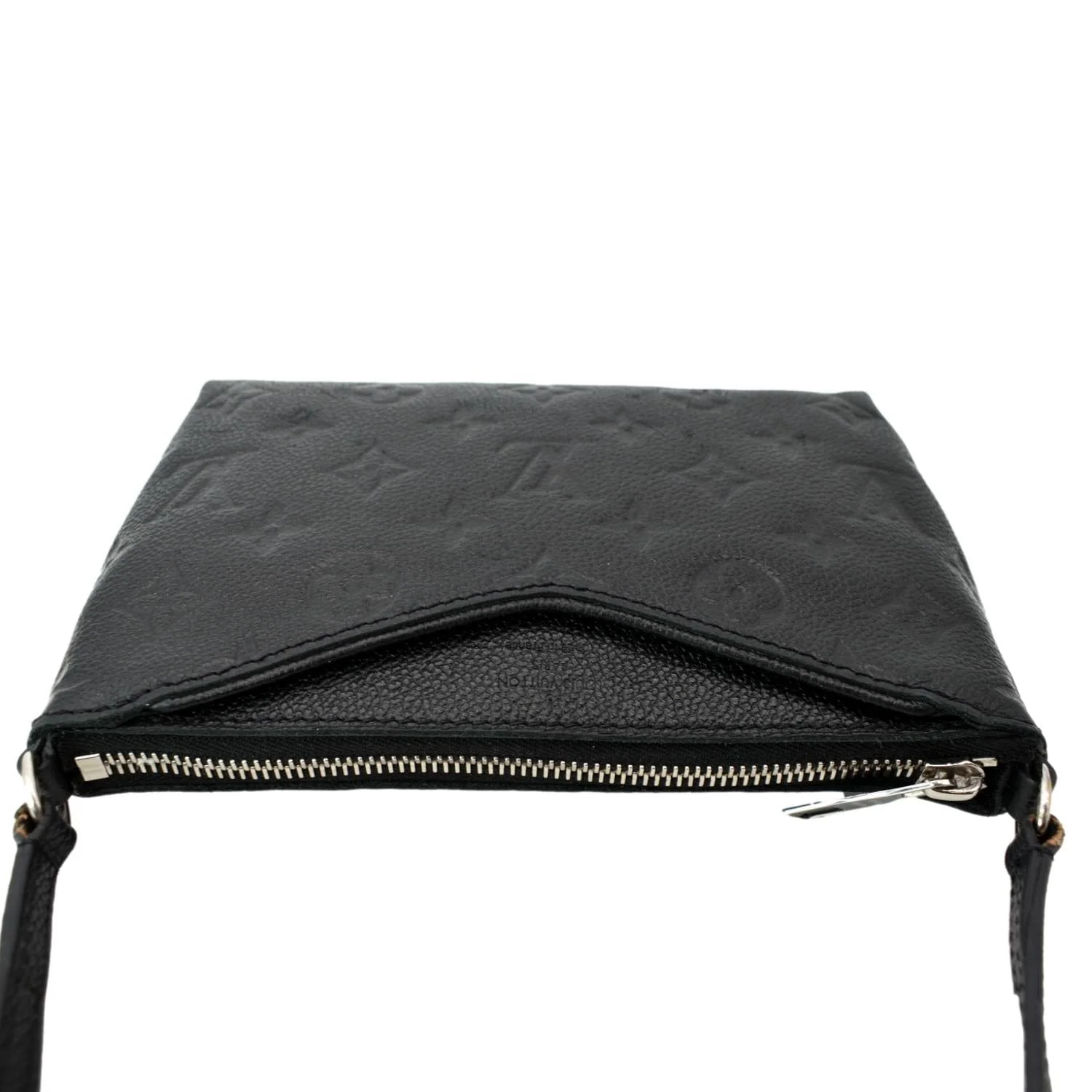 LOUIS VUITTON Pallas Monogram Empreinte Clutch Crossbody Bag Black - Image 4