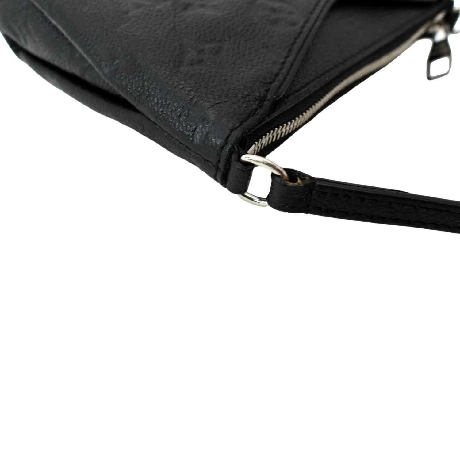 LOUIS VUITTON Pallas Monogram Empreinte Clutch Crossbody Bag Black - Image 5
