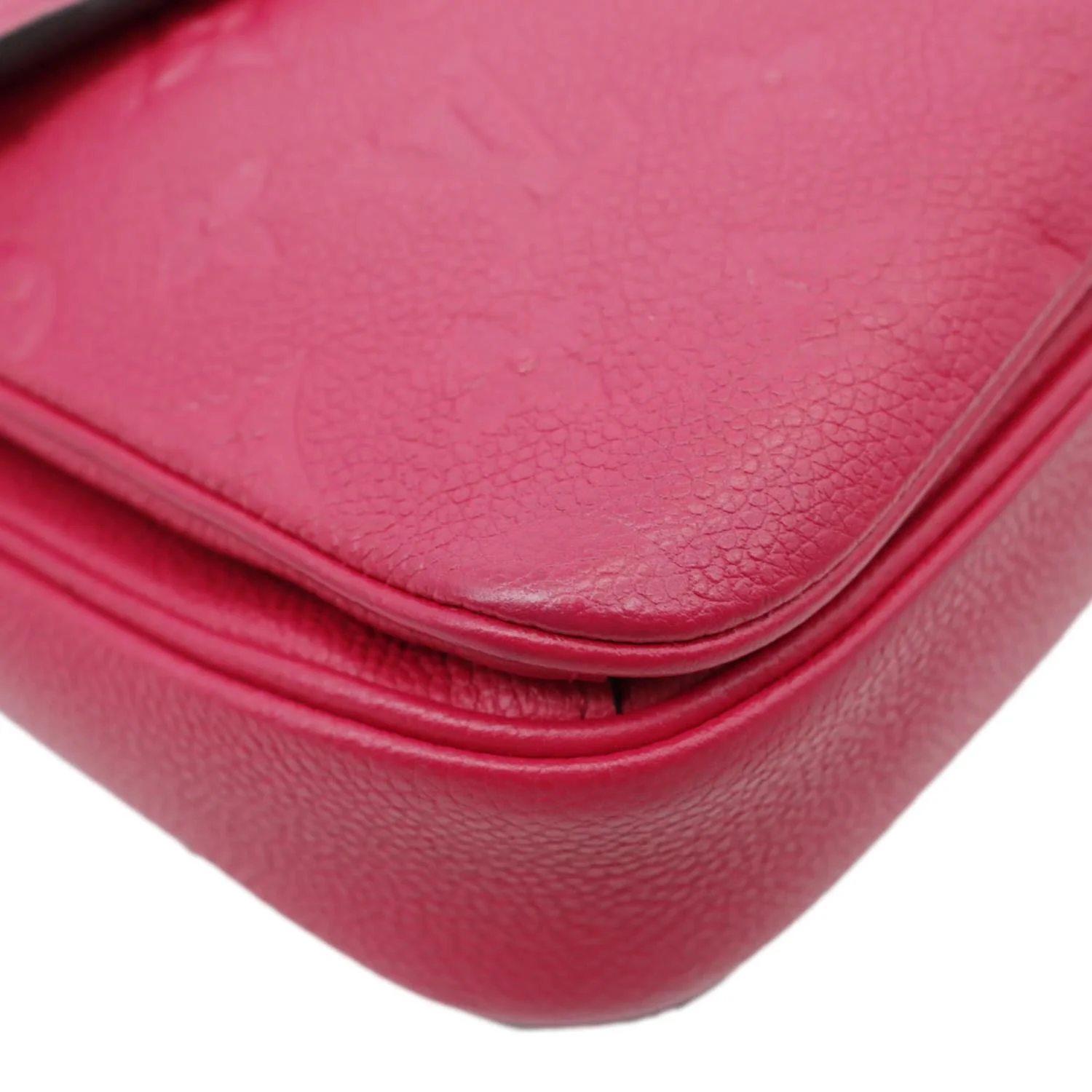 LOUIS VUITTON Metis Pochette Empreinte Leather Crossbody Bag Fuchsia - Image 8