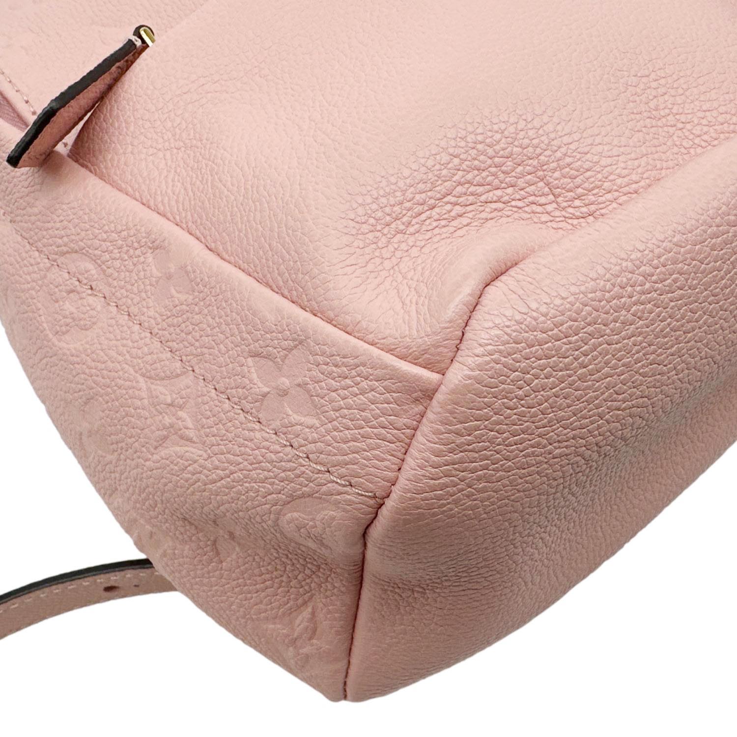 LOUIS VUITTON Sorbonne Monogram Empreinte Leather Backpack Pink - Image 8
