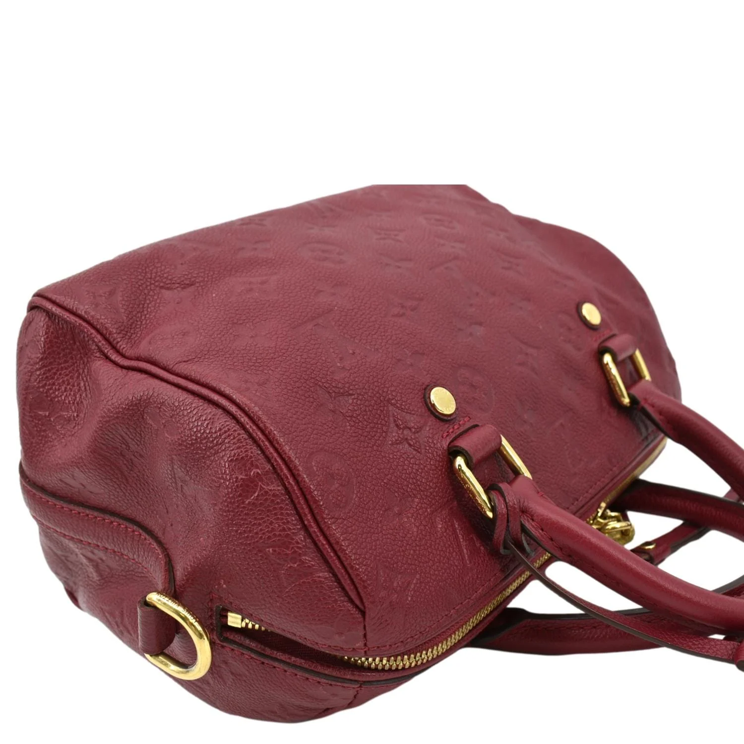 LOUIS VUITTON Speedy 25 Bandouliere Monogram Empreinte Crossbody Bag Fuchsia - Image 5