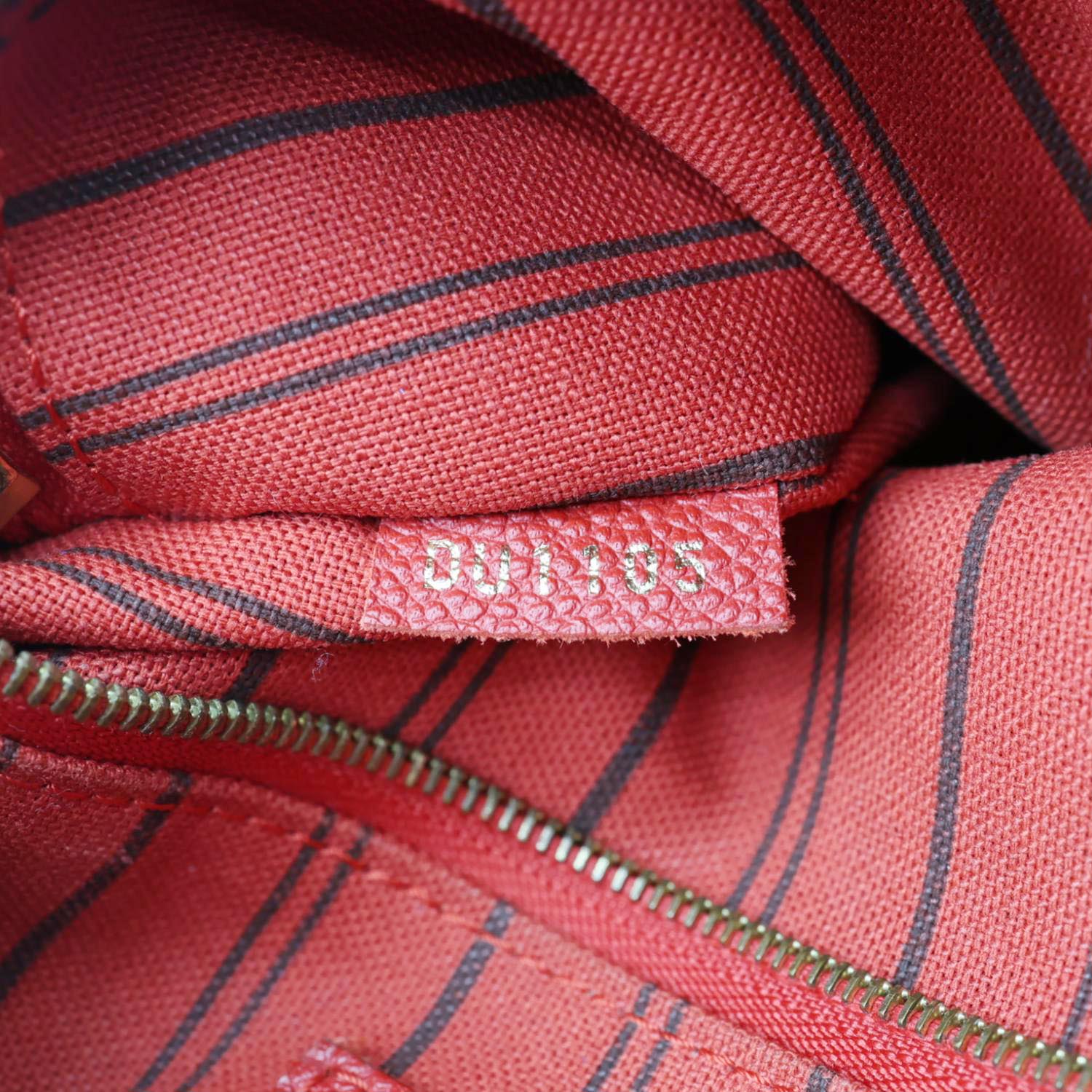 LOUIS VUITTON Speedy 25 Bandouliere Monogram Empreinte Crossbody Bag Red - Image 13
