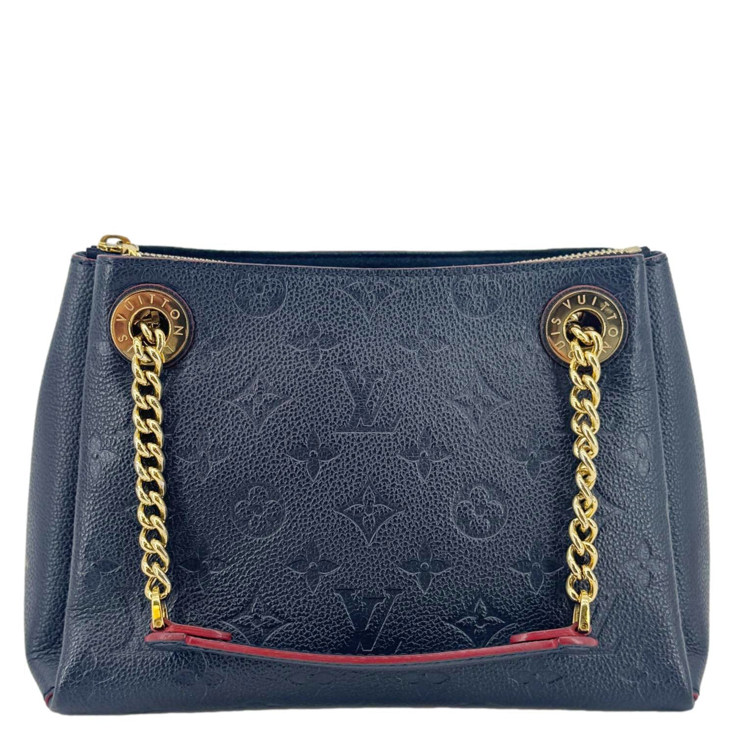 LOUIS VUITTON Surene BB Empreinte Leather Shoulder Bag Navy Blue - Image 6