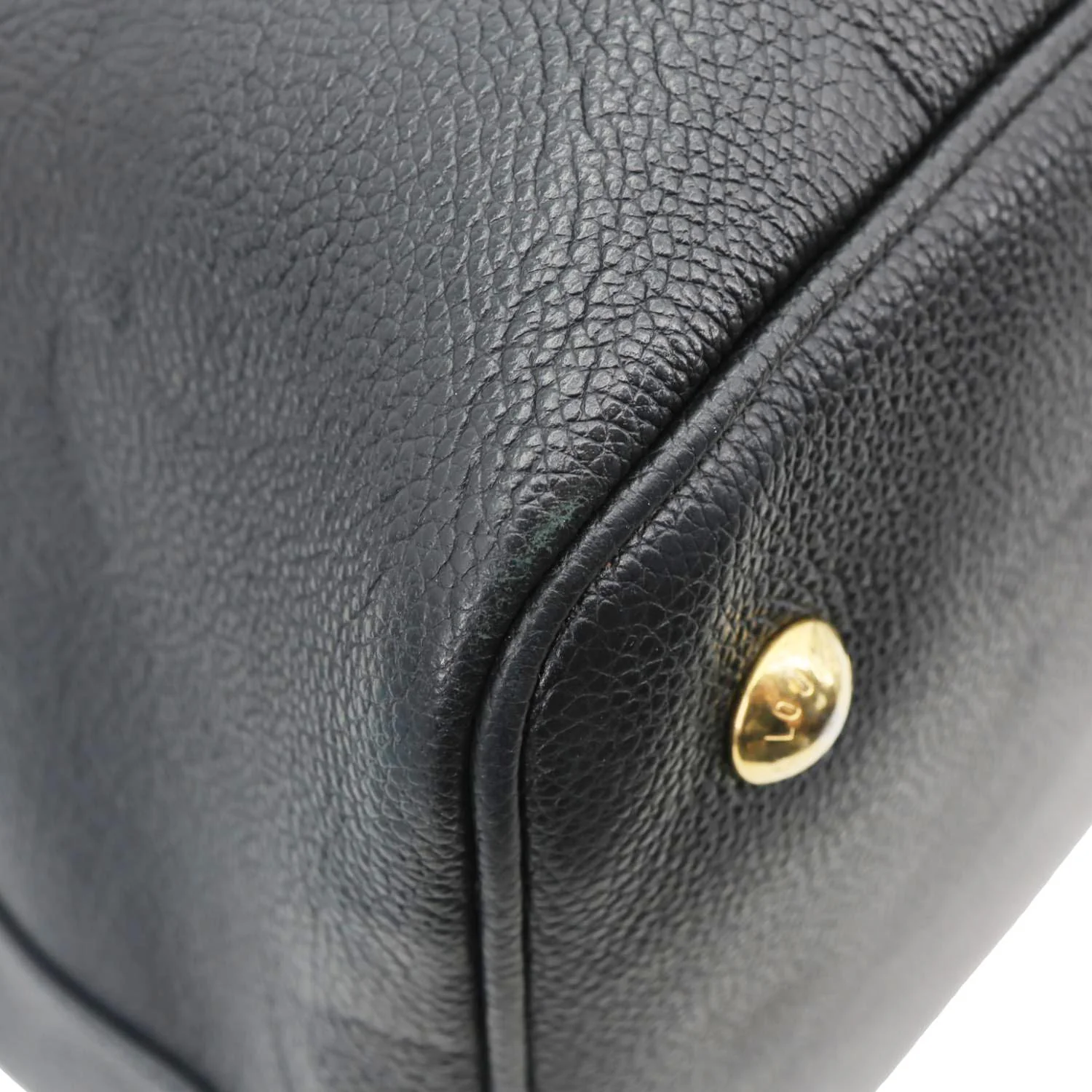 LOUIS VUITTON Monogram Empreinte Giant Leather Travel Bag Black - Image 8