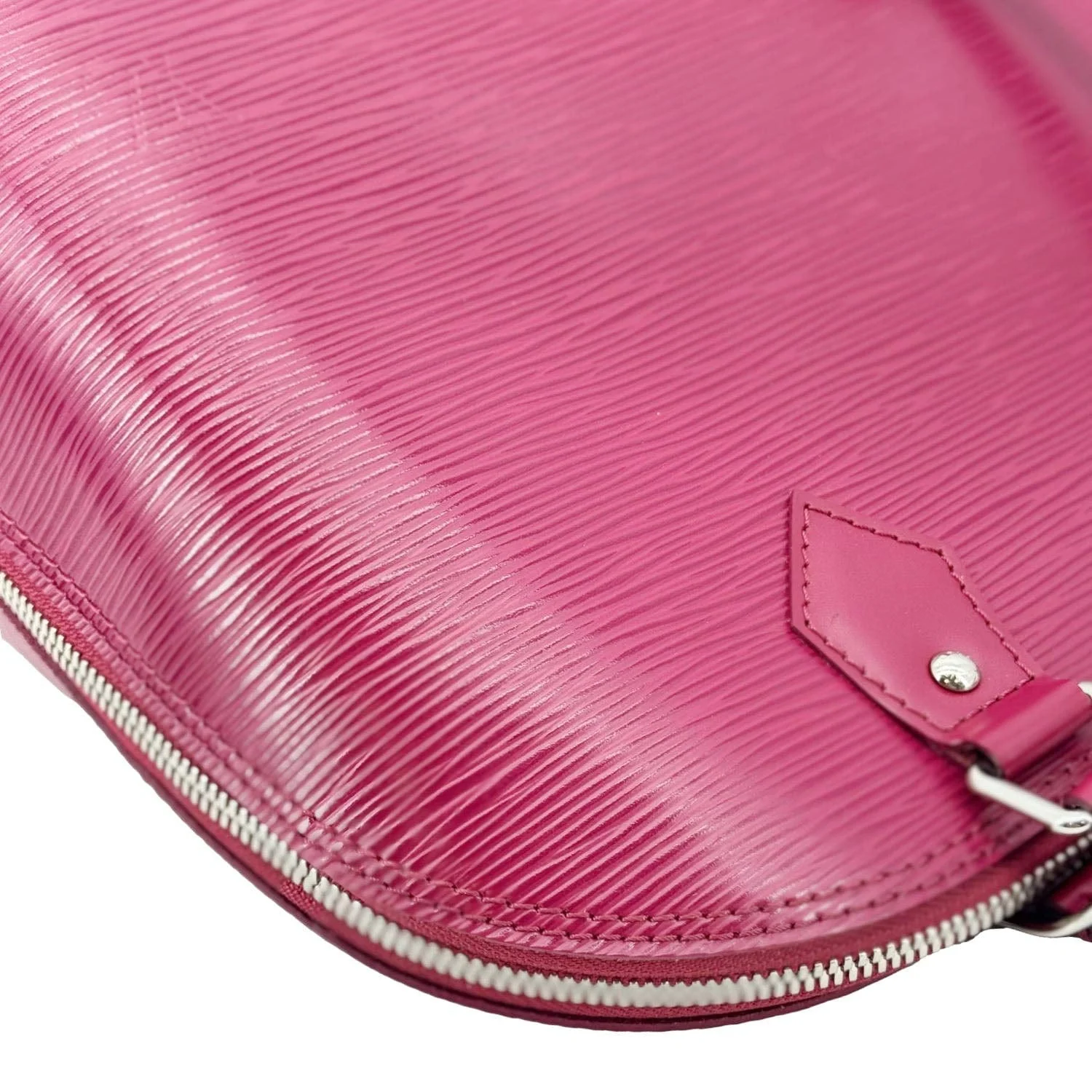 LOUIS VUITTON Alma PM Epi Leather Satchel Bag Burgundy - Image 7
