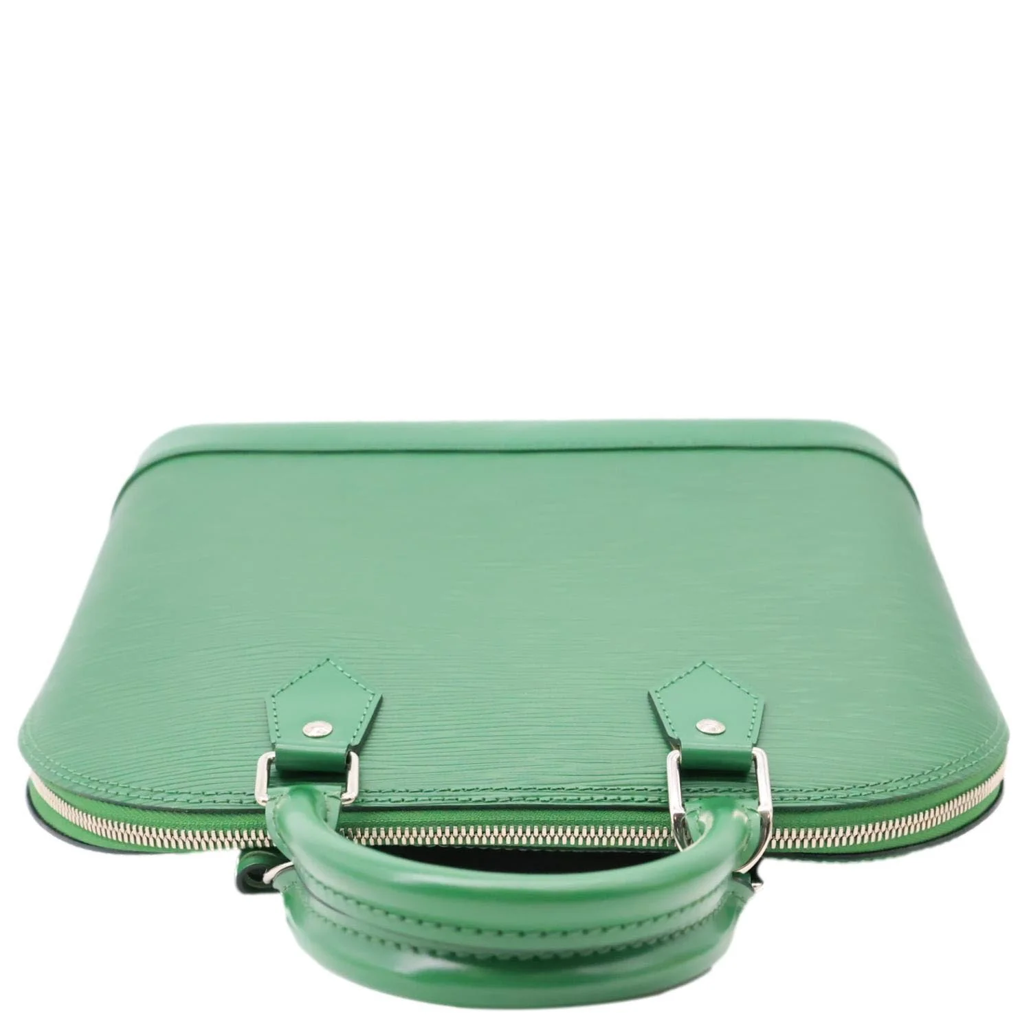 LOUIS VUITTON Alma PM Epi Leather Satchel Bag Green - Image 4