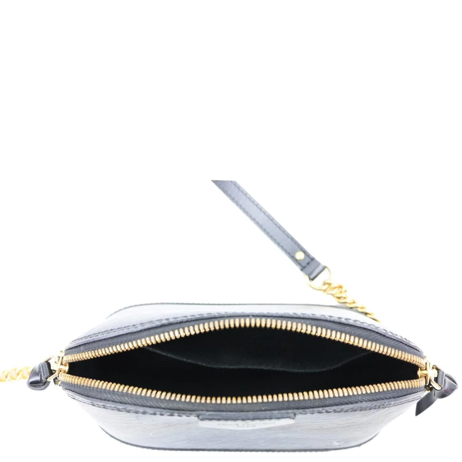 LOUIS VUITTON Alma BB Epi Leather Satchel Bag Black - Image 14