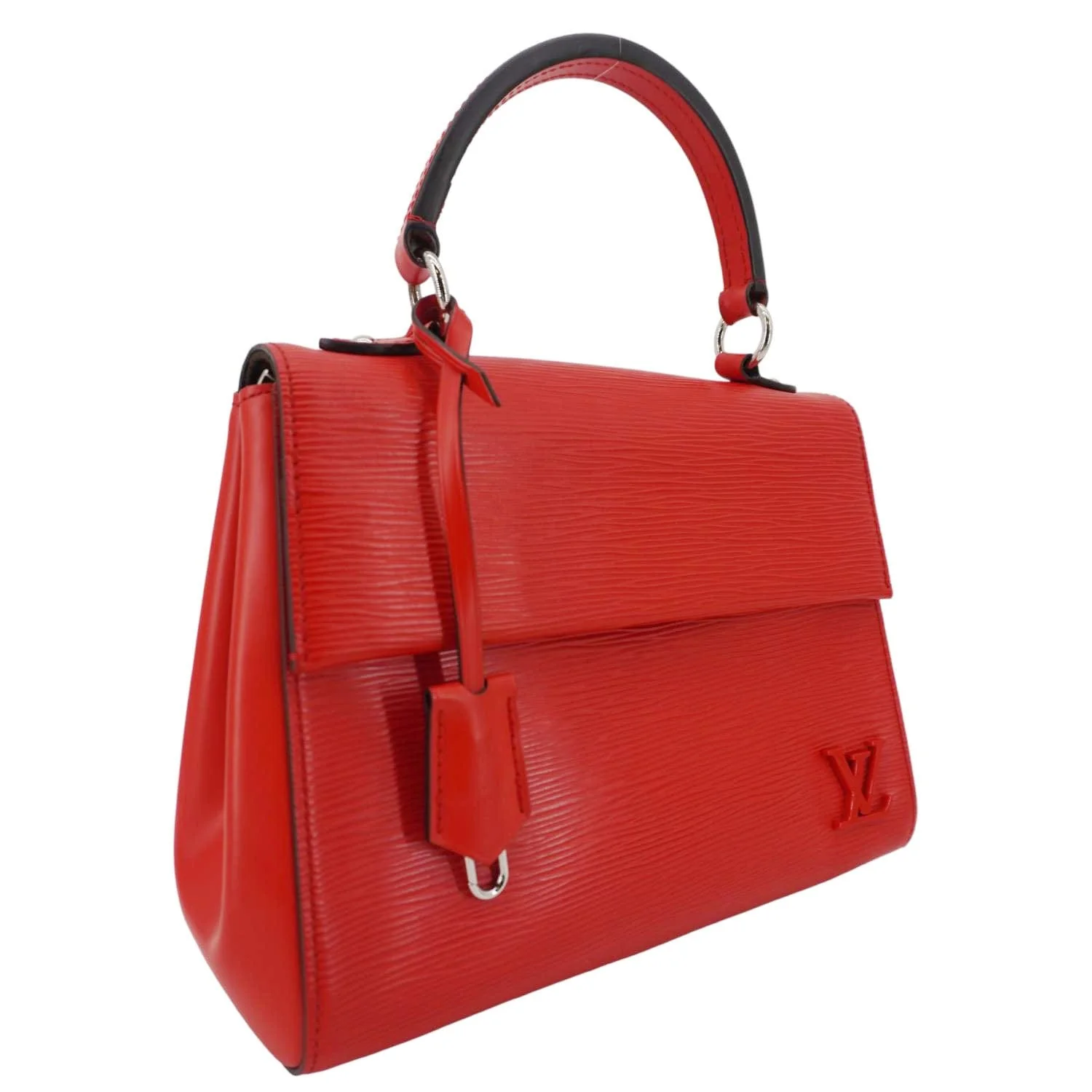 LOUIS VUITTON Cluny BB Epi Leather Top Handle Crossbody Bag Red - Image 3