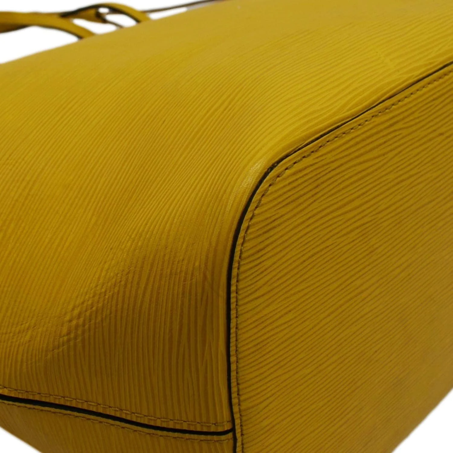 LOUIS VUITTON Neverfull MM Epi Leather Shoulder Bag Yellow - Image 9