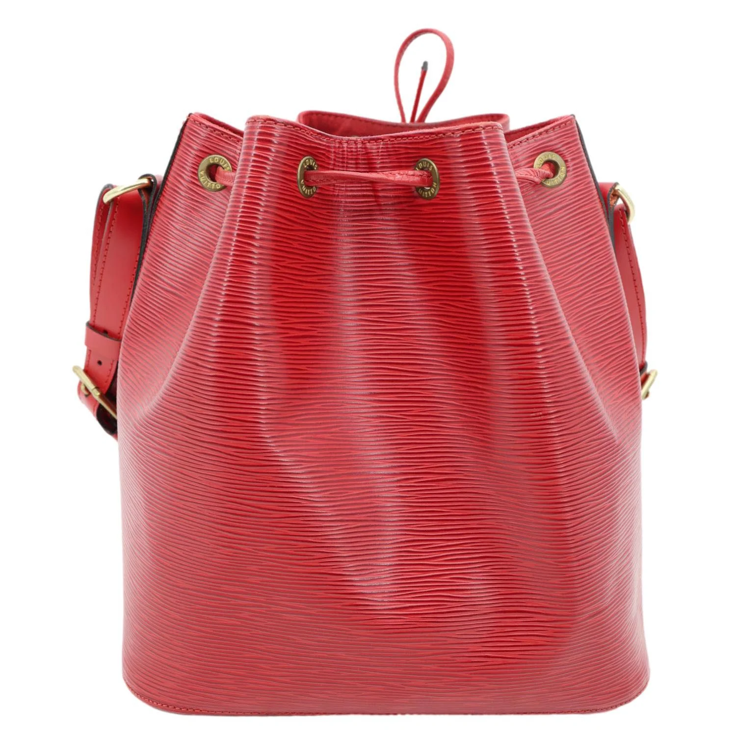 LOUIS VUITTON Petite Noe Epi Leather Shoulder Bag Red - Image 4