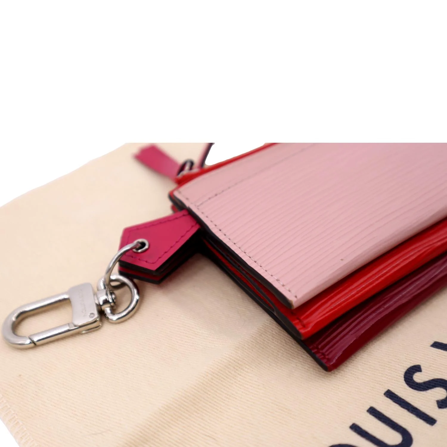 LOUIS VUITTON Epi Trio Leather Card Case Wallet Rose Ballerine - Image 7