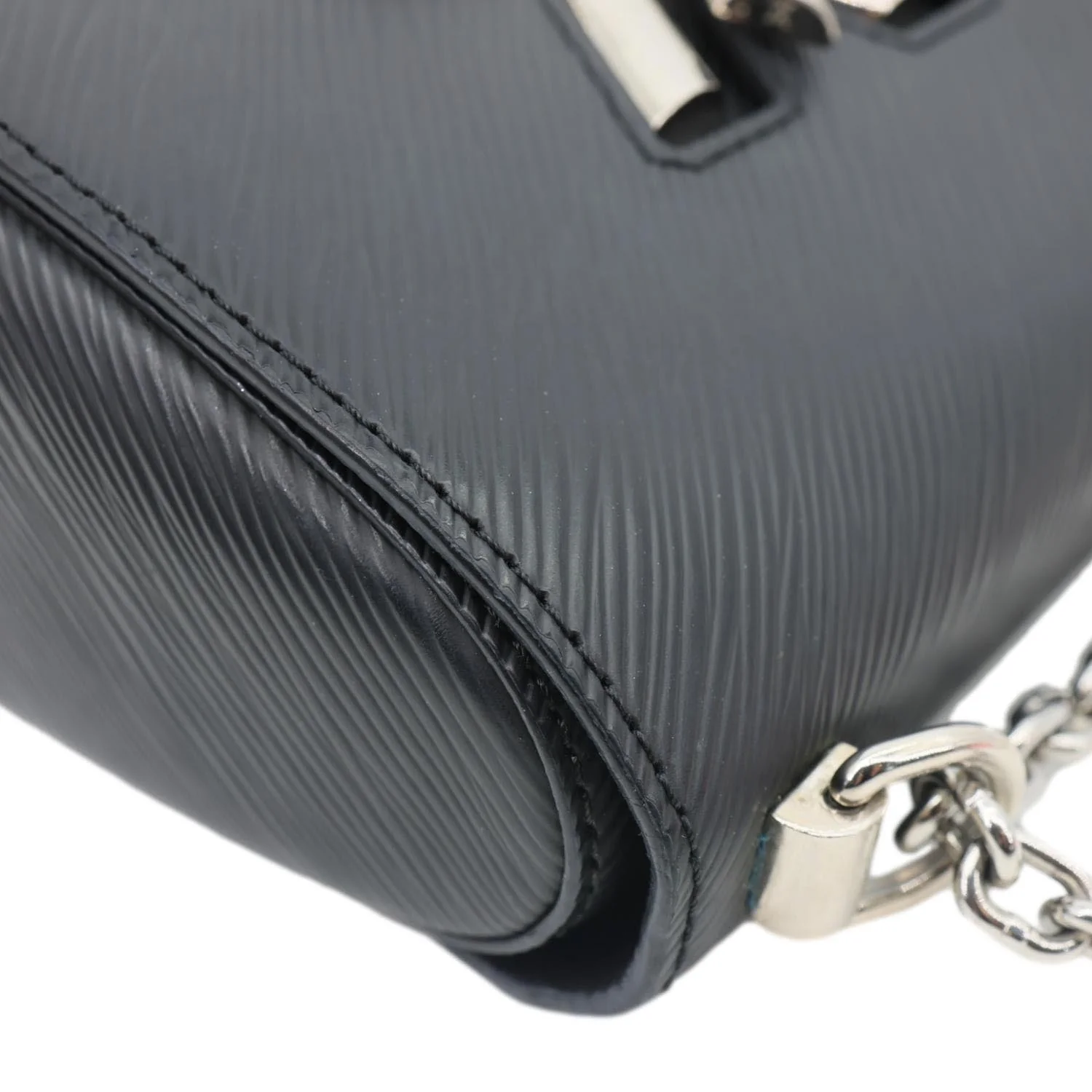 LOUIS VUITTON Twist PM Epi Leather Chain Shoulder Bag Black - Image 8