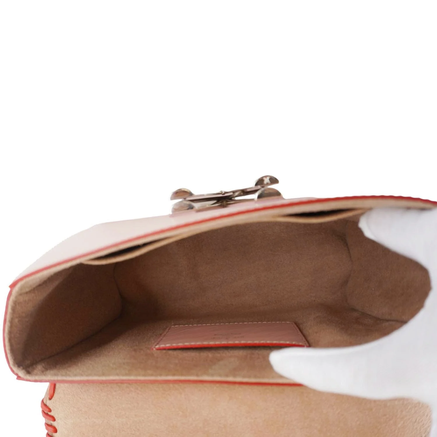 LOUIS VUITTON Twist MM Epi Flower Leather Crossbody Bag Rose Ballerine - Image 14