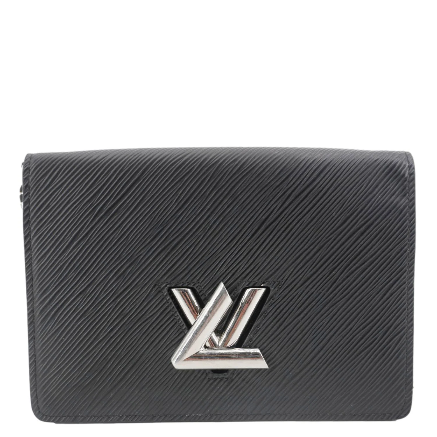 LOUIS VUITTON Twist Epi Leather Chain Wallet Shoulder Bag Black - Image 3