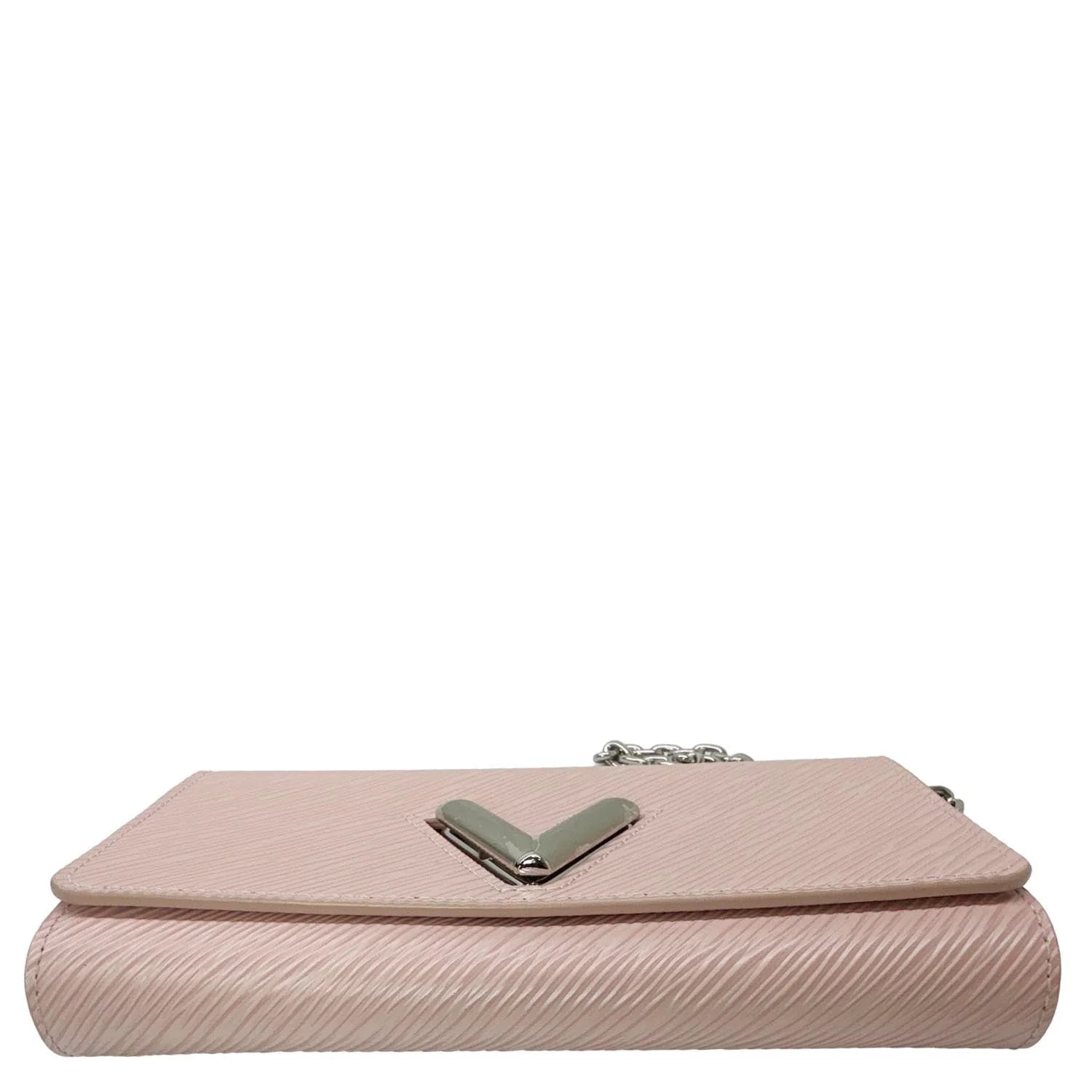 LOUIS VUITTON Twist Epi Leather Chain Wallet Shoulder Bag Rose Ballerine - Image 9