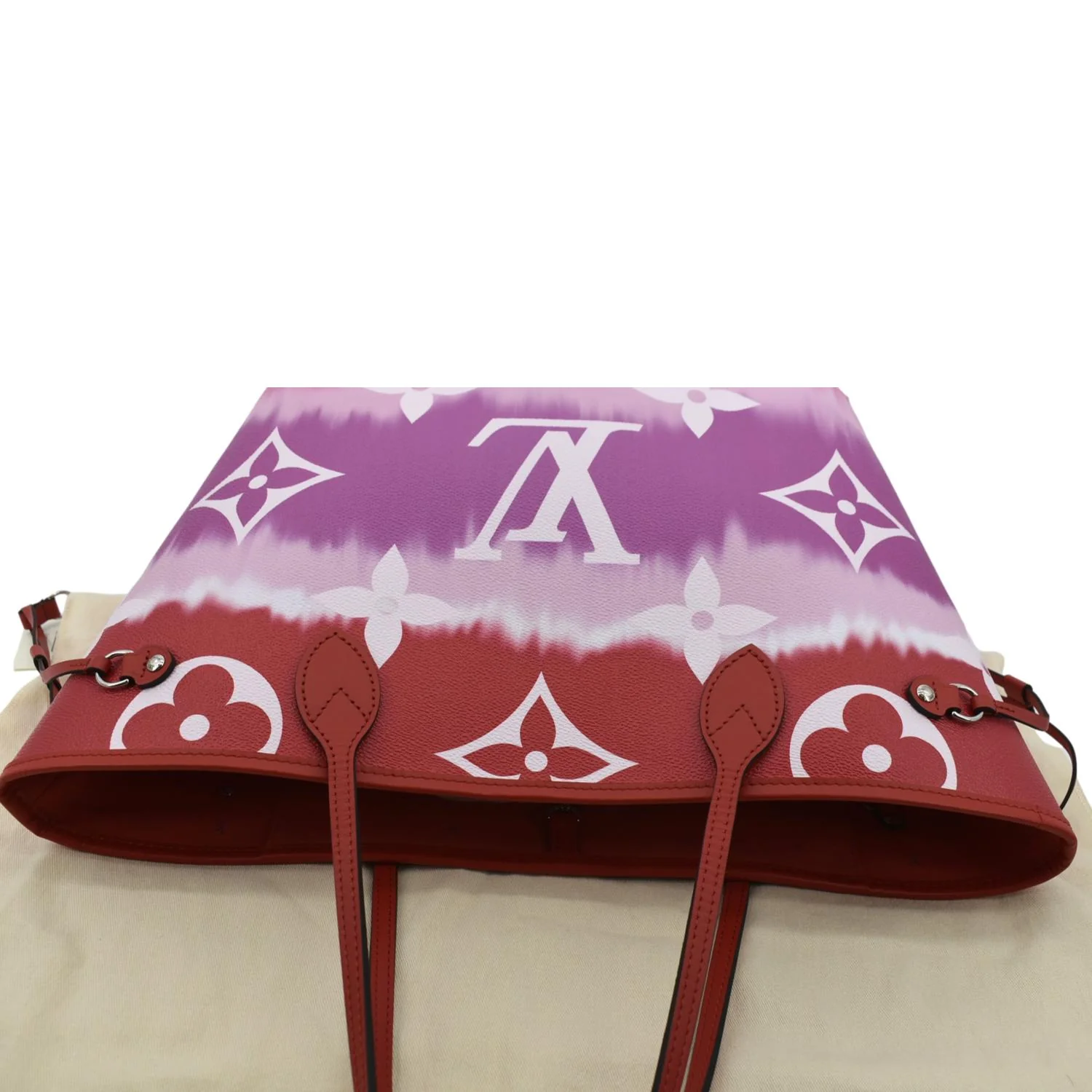 LOUIS VUITTON Neverfull LV Escale MM Monogram Canvas Shoulder Bag Mulitcolor - Image 4