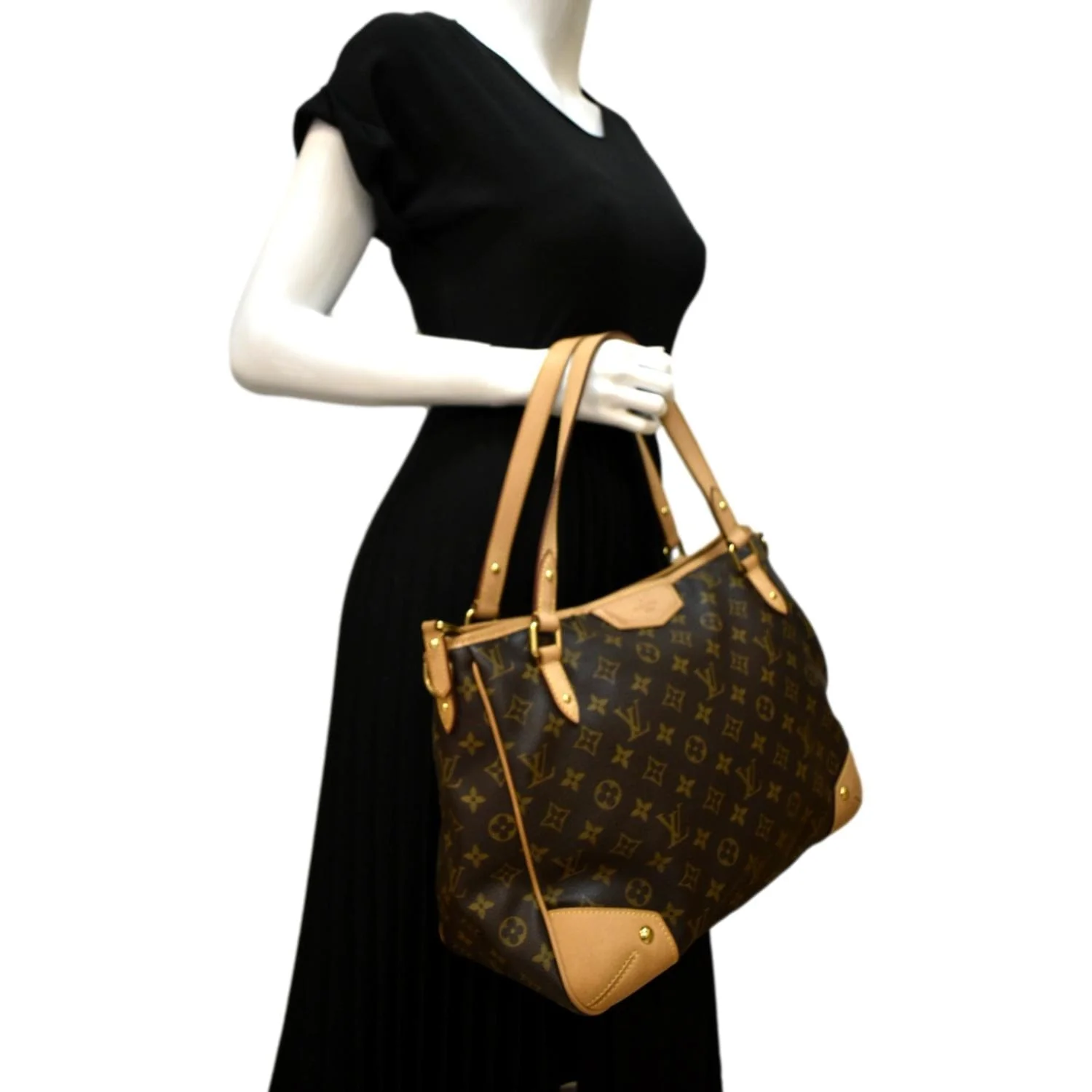 LOUIS VUITTON Estrela MM Monogram Canvas Shoulder Bag Brown - Image 2