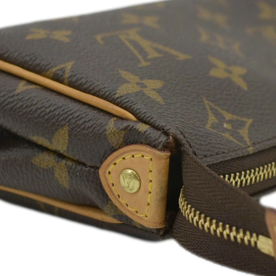 LOUIS VUITTON Pochette Eva Monogram Canvas Crossbody Bag Brown - Image 6