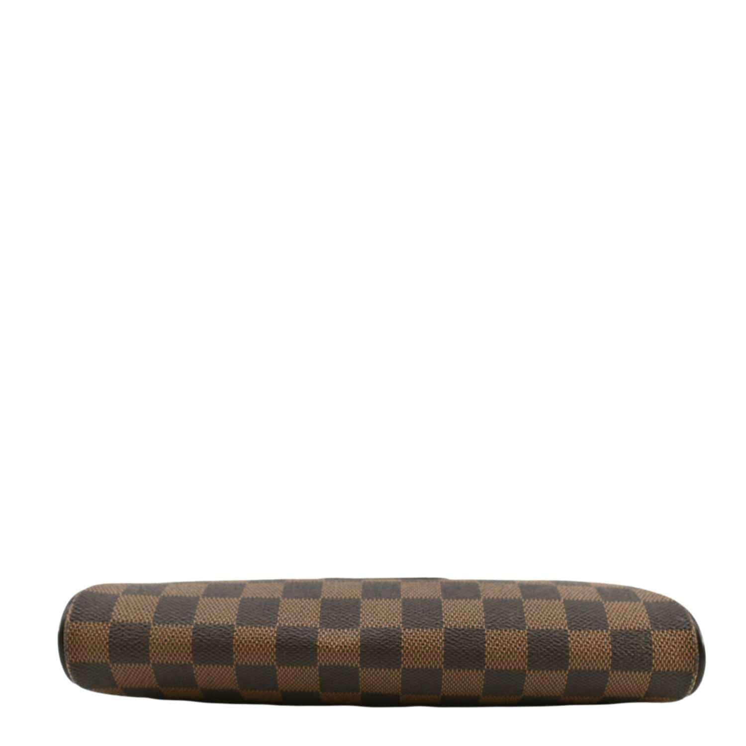 LOUIS VUITTON Pochette Eva Damier Ebene Shoulder Bag Brown - Image 10