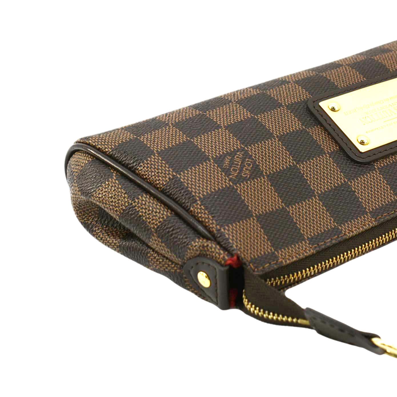LOUIS VUITTON Pochette Eva Damier Ebene Shoulder Bag Brown - Image 6