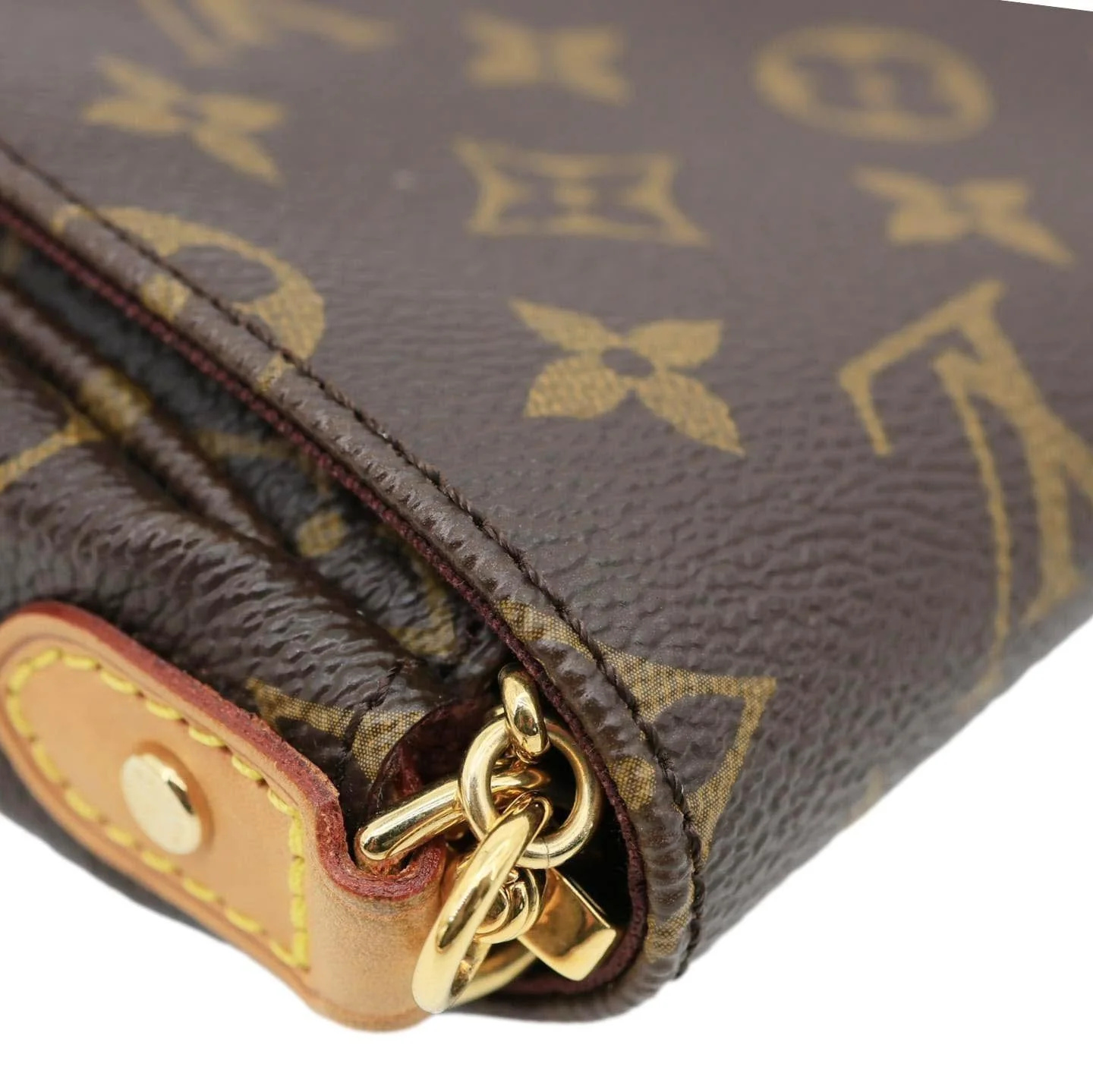 LOUIS VUITTON Favorite MM Monogram Canvas Shoulder Bag Brown - Image 6