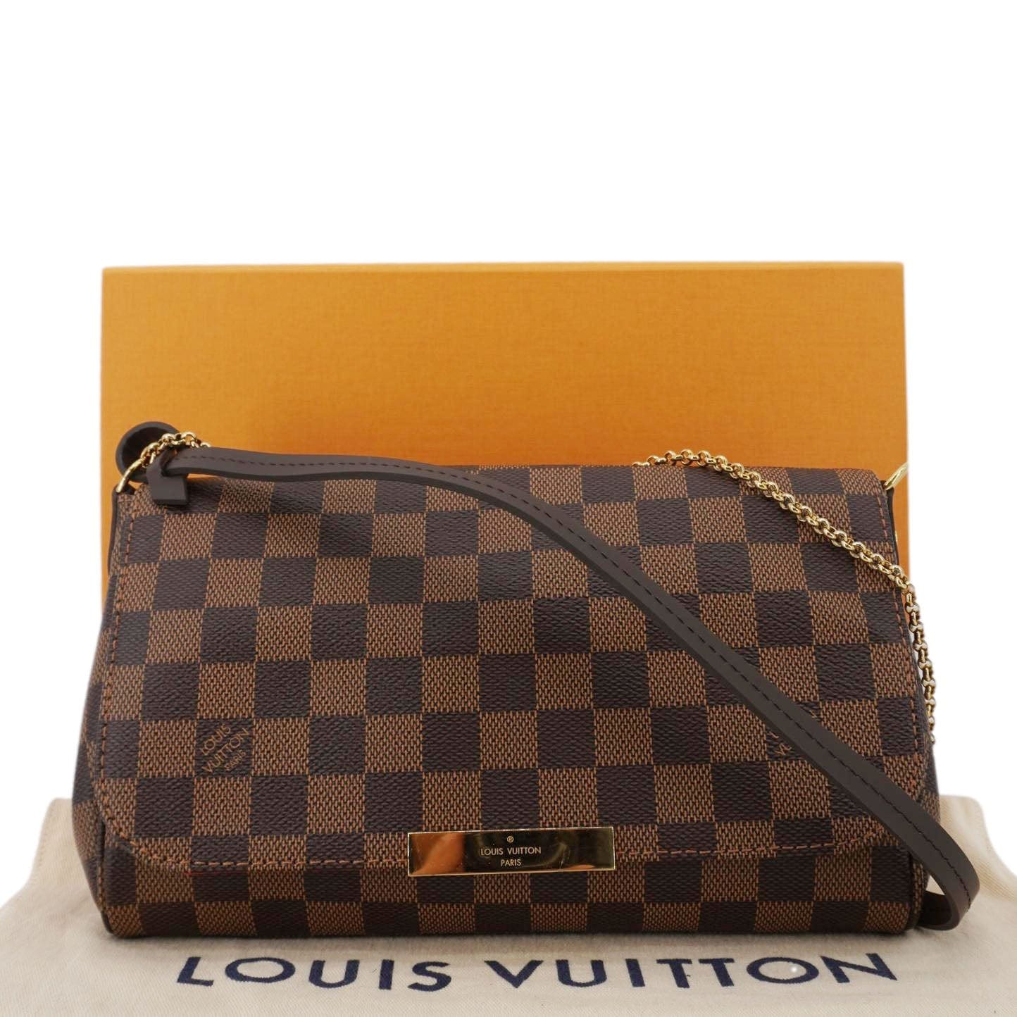 LOUIS VUITTON Favorite MM Monogram Canvas Shoulder Bag Brown - Image 3